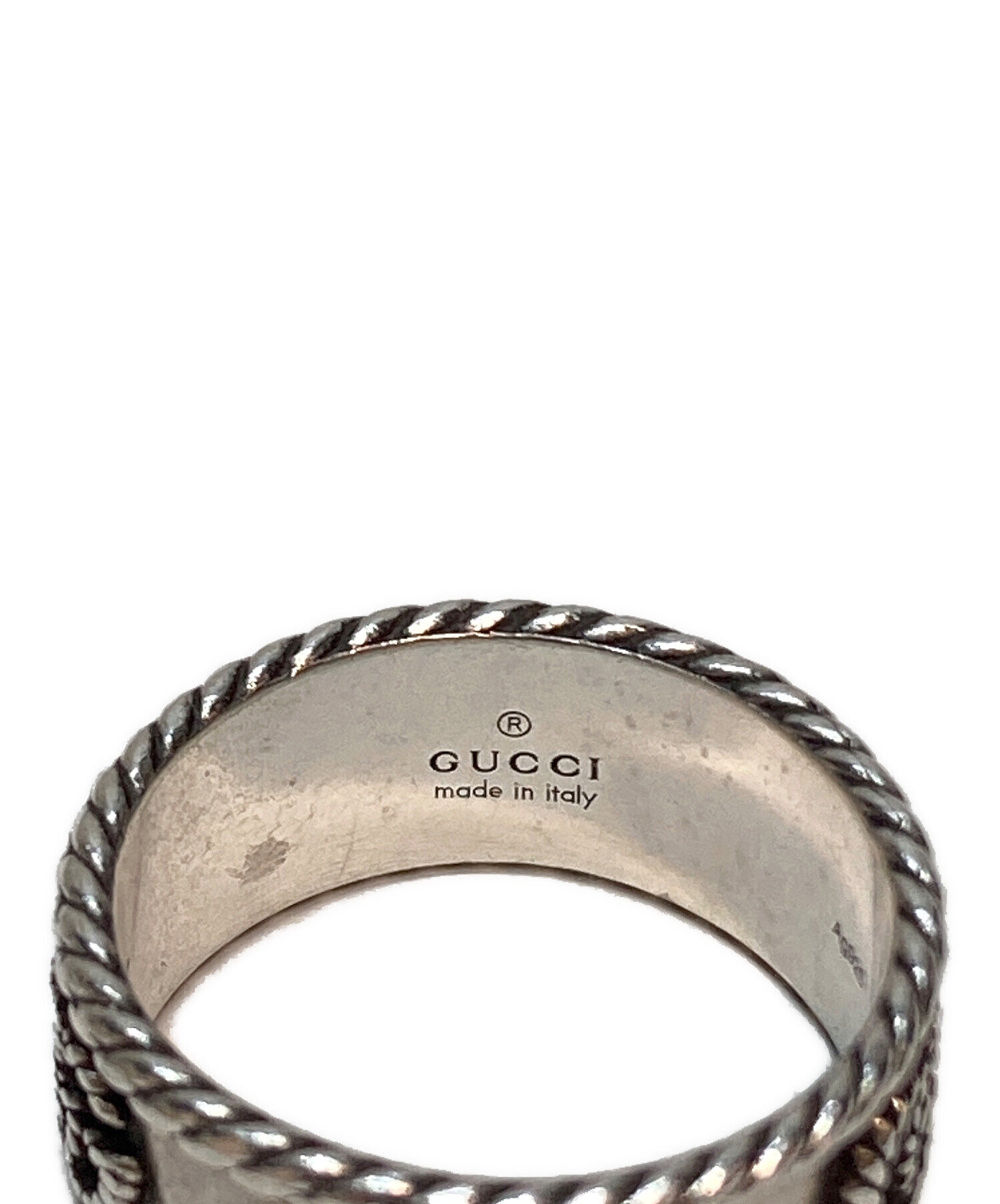 中古・古着通販】GUCCI (グッチ) ダブルGリング シルバー サイズ:17号｜ブランド・古着通販 トレファク公式【TREFAC  FASHION】スマホサイト