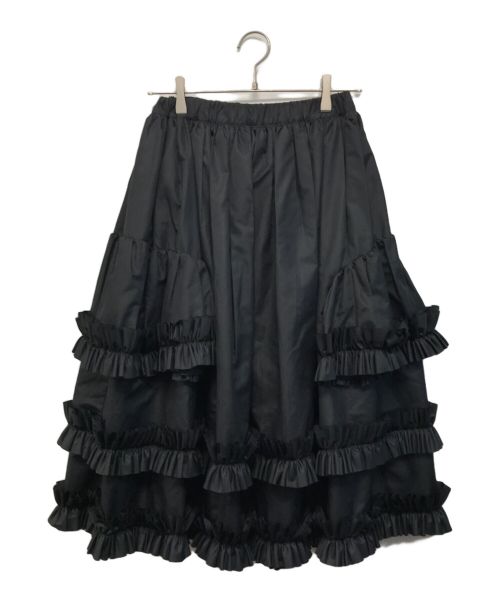 【中古・古着通販】noir kei ninomiya (ノワール ケイ ニノミヤ) フリルスカート ブラック サイズ:XS｜ブランド・古着通販  トレファク公式【TREFAC FASHION】スマホサイト