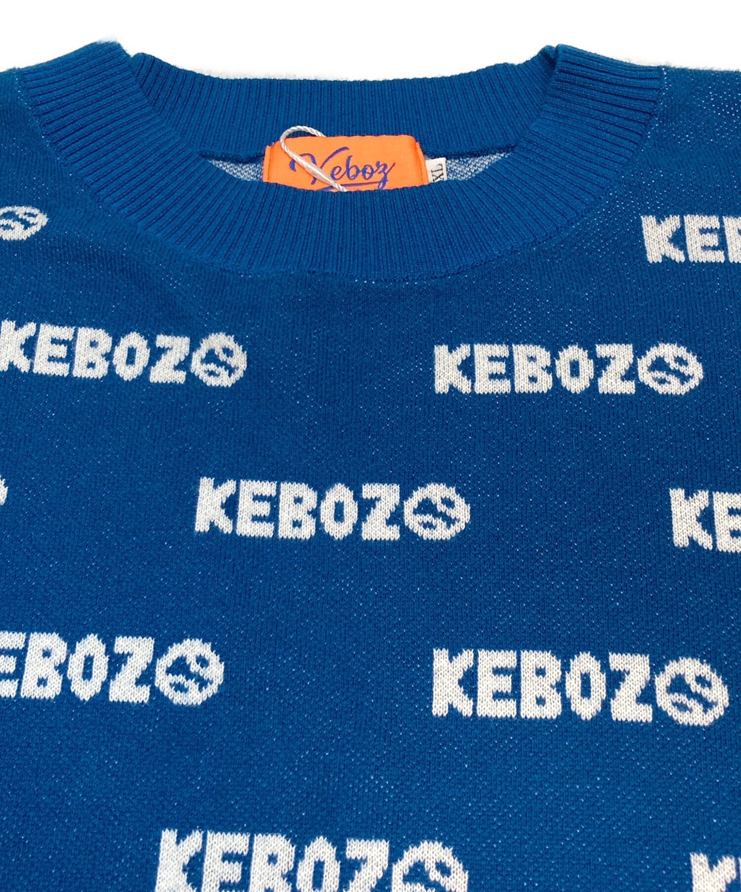 中古・古着通販】KEBOZ (ケボズ) MULTI KBB LOGO SWEATER ブルー サイズ:XL 未使用品｜ブランド・古着通販  トレファク公式【TREFAC FASHION】スマホサイト