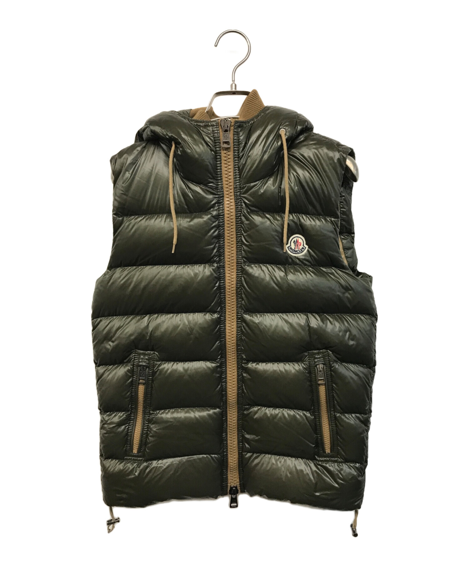 中古・古着通販】MONCLER (モンクレール) BARTHOLOME ダウンベスト オリーブ サイズ:SIZE 0｜ブランド・古着通販  トレファク公式【TREFAC FASHION】スマホサイト