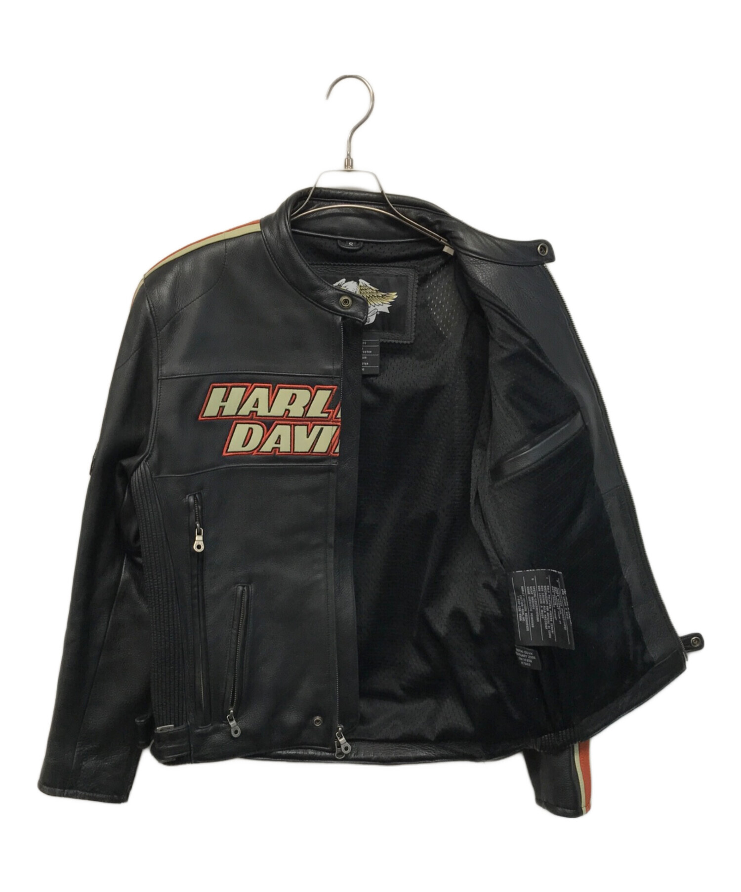 中古・古着通販】HARLEY-DAVIDSON (ハーレーダビッドソン) レザーライダースジャケット ブラック サイズ:SIZE  S｜ブランド・古着通販 トレファク公式【TREFAC FASHION】スマホサイト