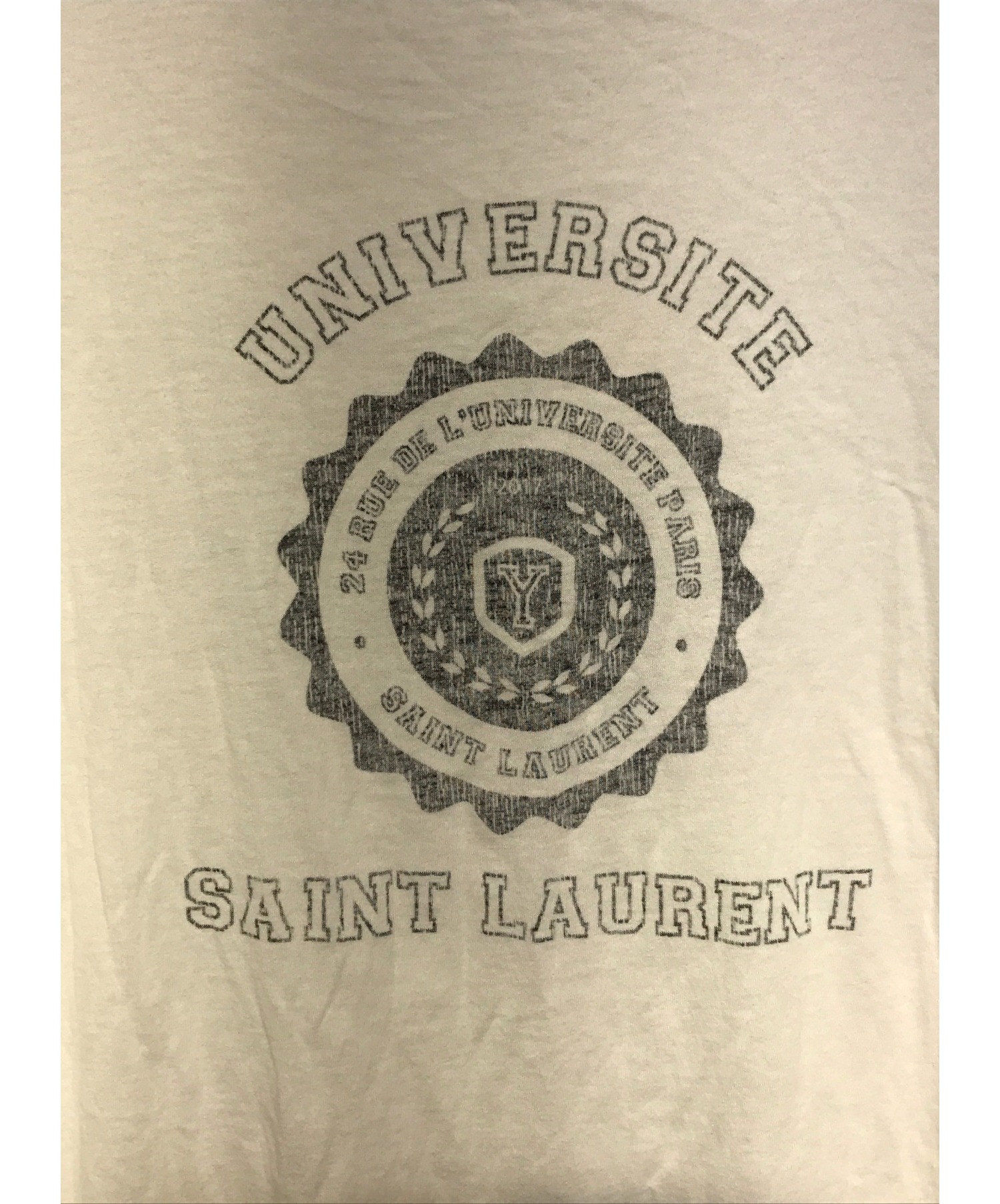 Saint Laurent Paris (サンローランパリ) プリントTシャツ ホワイト サイズ:S