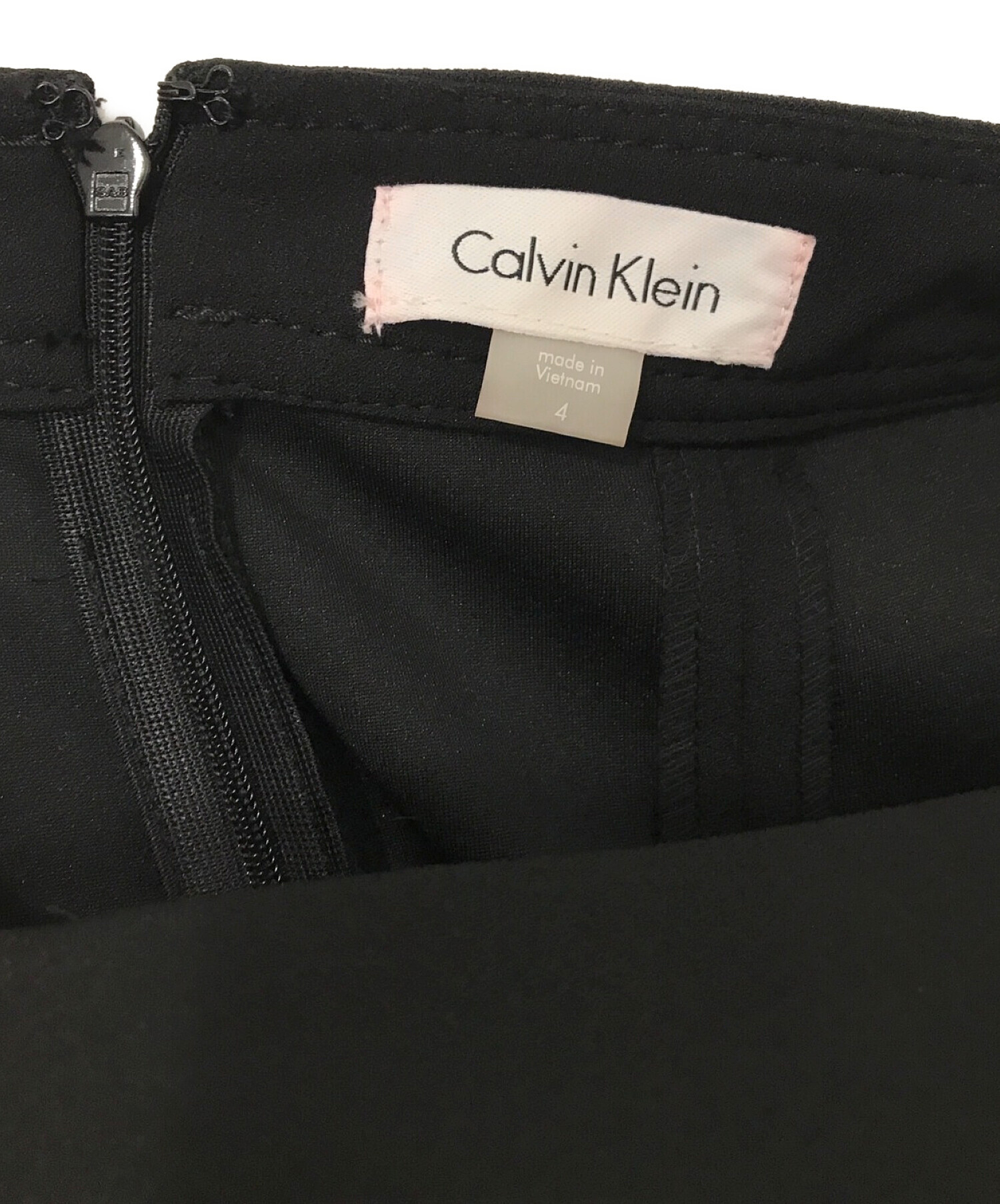 Calvin Klein (カルバンクライン) ノースリーブワンピース ブラック サイズ:4