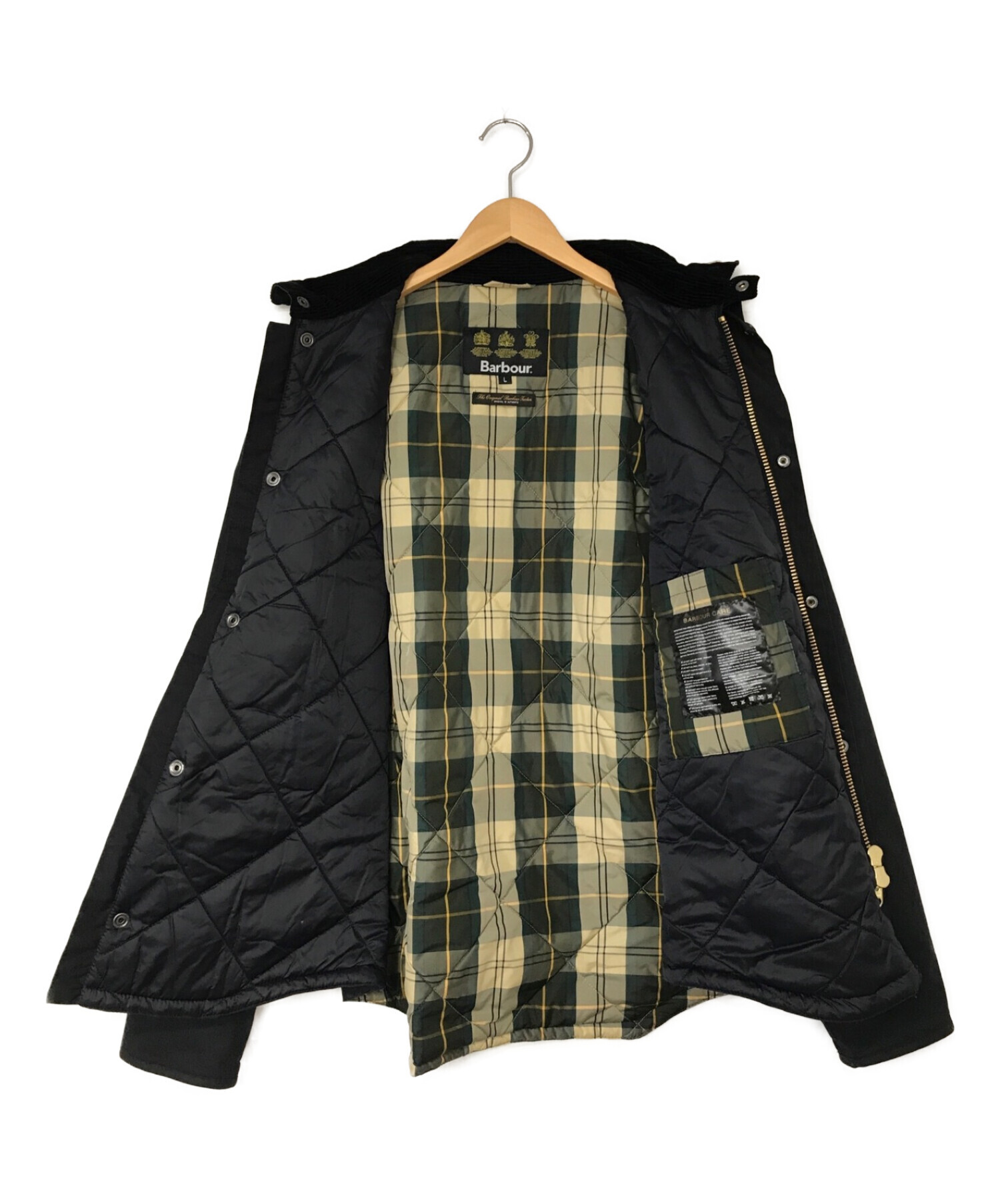 Barbour (バブアー) Reelin Wax Jacket(リーリンワックスジャケット) ブラック サイズ:L