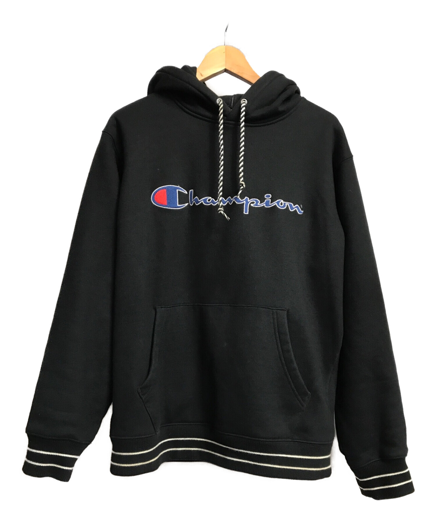 SUPREME×Champion (シュプリーム×チャンピオン) 15SS Pullover Hooded Sweatshirt ブラック サイズ:M