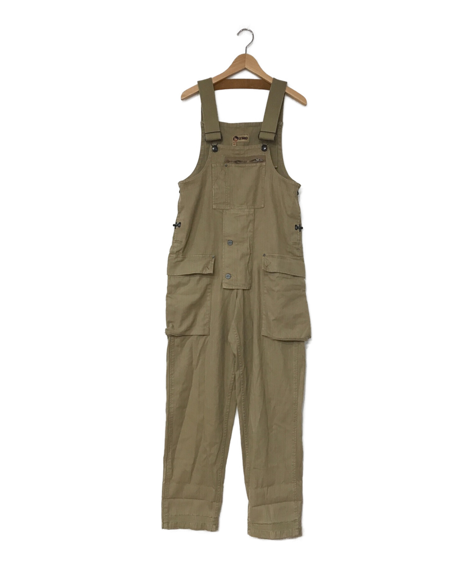 Nigel Cabourn LYBRO (ナイジェルケーボン ライブロ) 21SS オーバーオール NAVAL DUNGAREE ベージュ サイズ:42