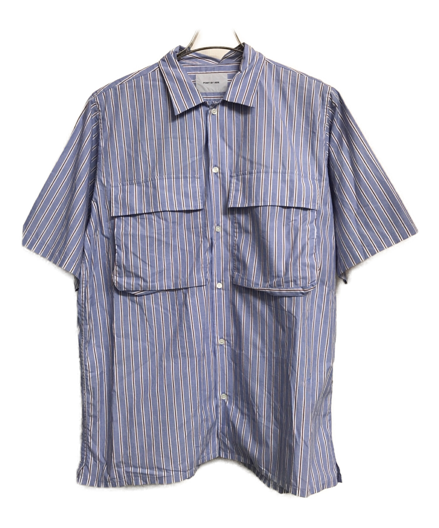 PORT BY ARK (ポートバイアーク) Regular Collar Shirt ブルー サイズ:2