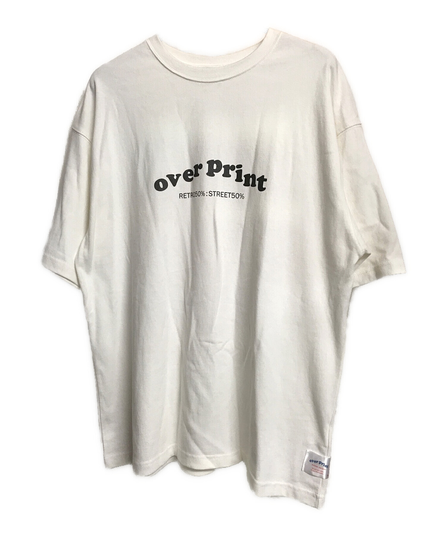 9090×over print (9090×オーバープリント) Tシャツ ホワイト サイズ:XL