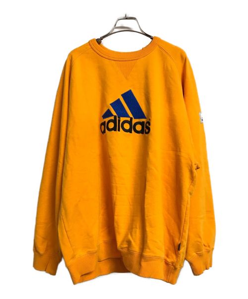 中古・古着通販】adidas (アディダス) ロゴスウェット オレンジ サイズ