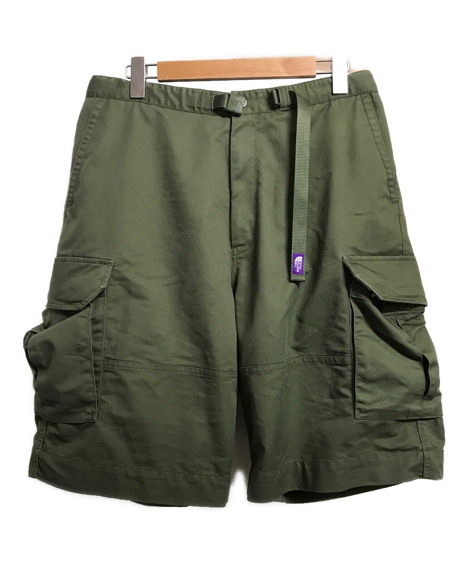 THE NORTHFACE PURPLELABEL (ザ・ノースフェイス パープルレーベル) Stretch Twill Cargo Shorts  オリーブ サイズ:34