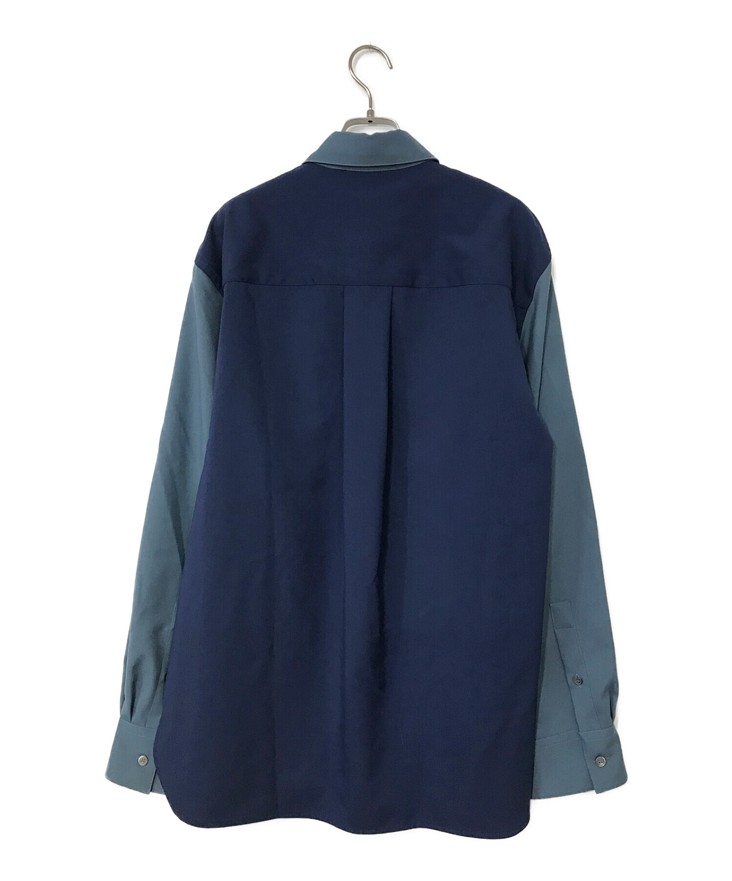 MARNI (マルニ) トロピカルウールシャツ ブルー サイズ:48
