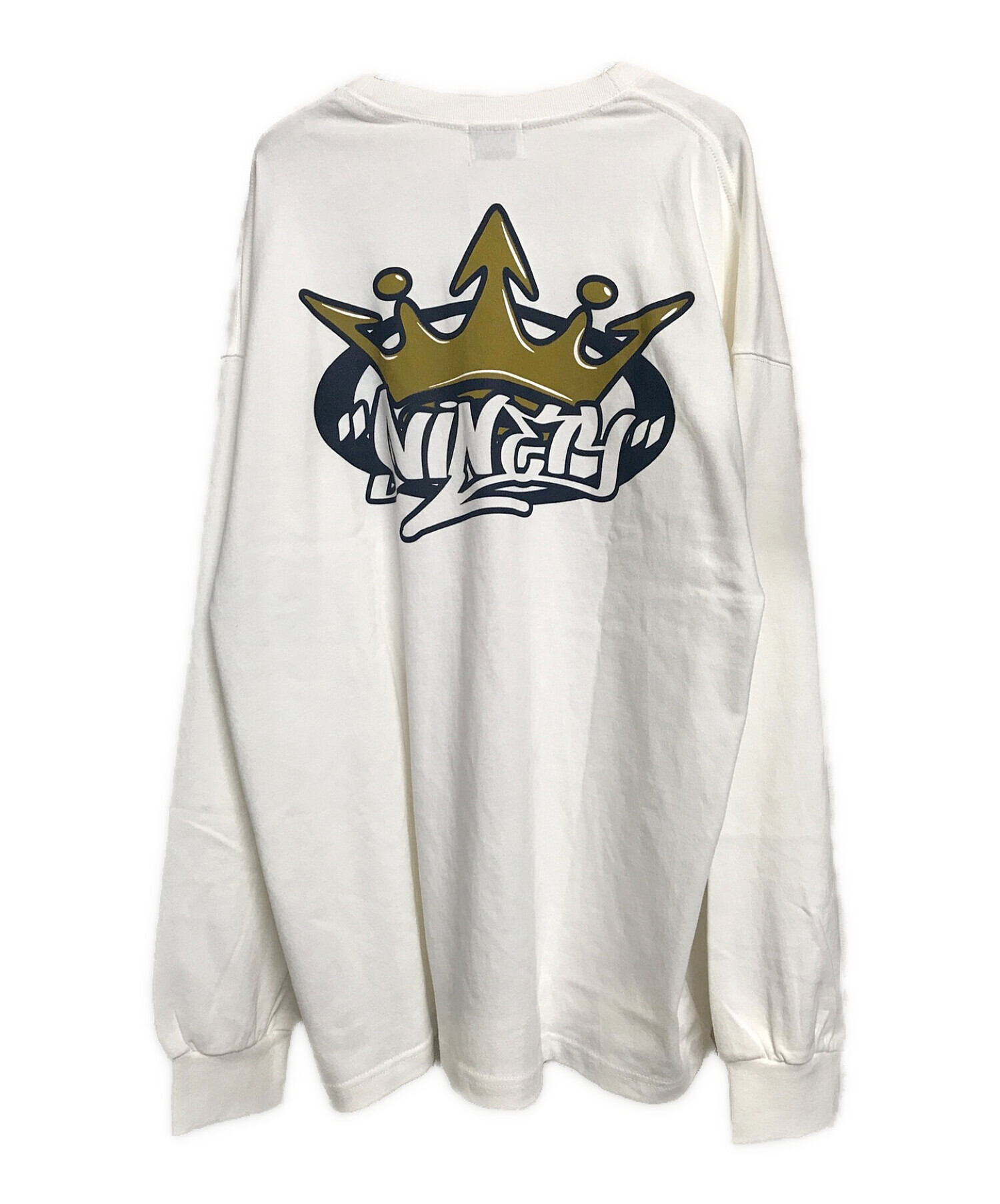 9090 (ナインティナインティ) King Logo Long Tee ホワイト サイズ:XL