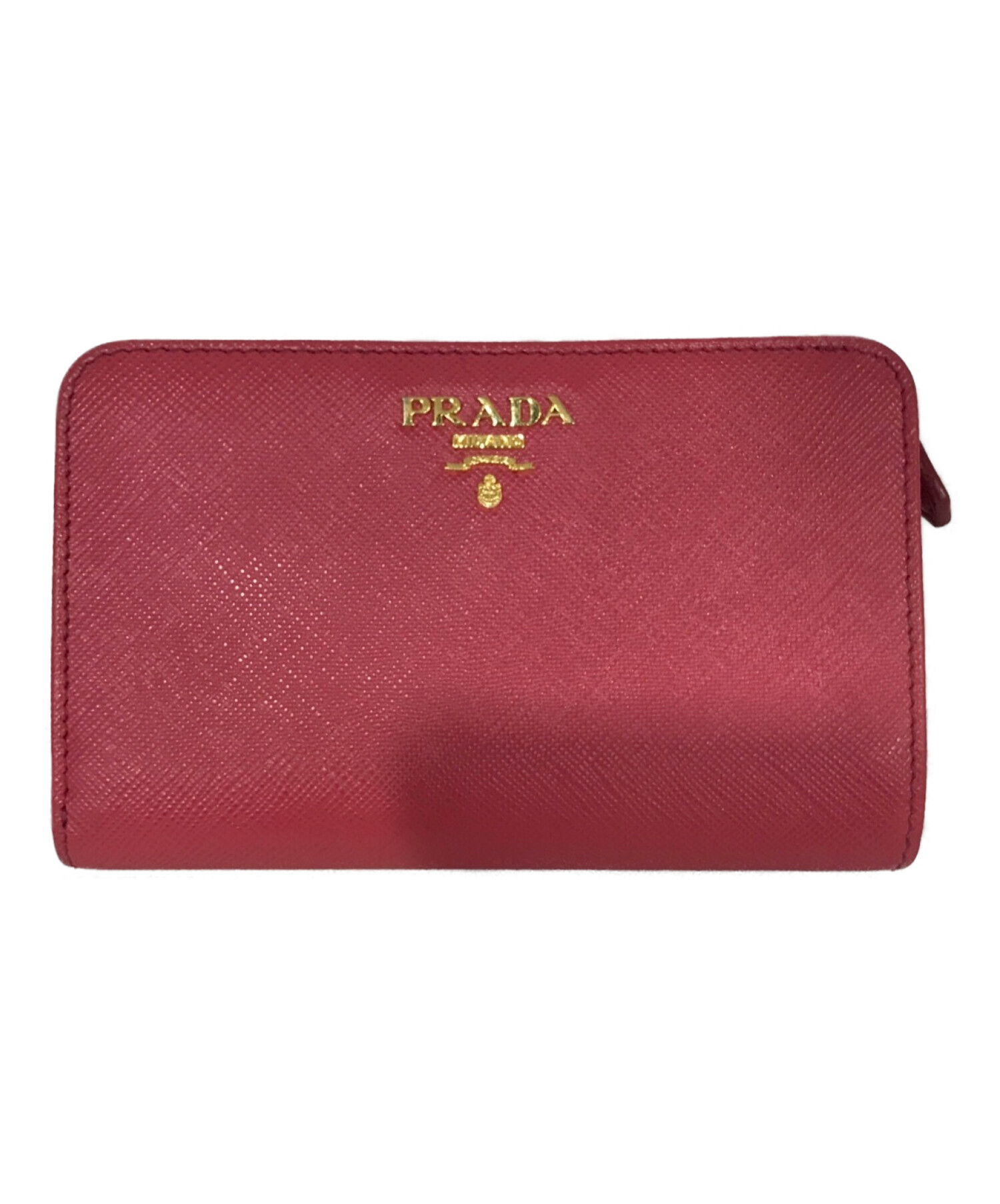 中古・古着通販】PRADA (プラダ) サフィアーノレザー2つ折り財布