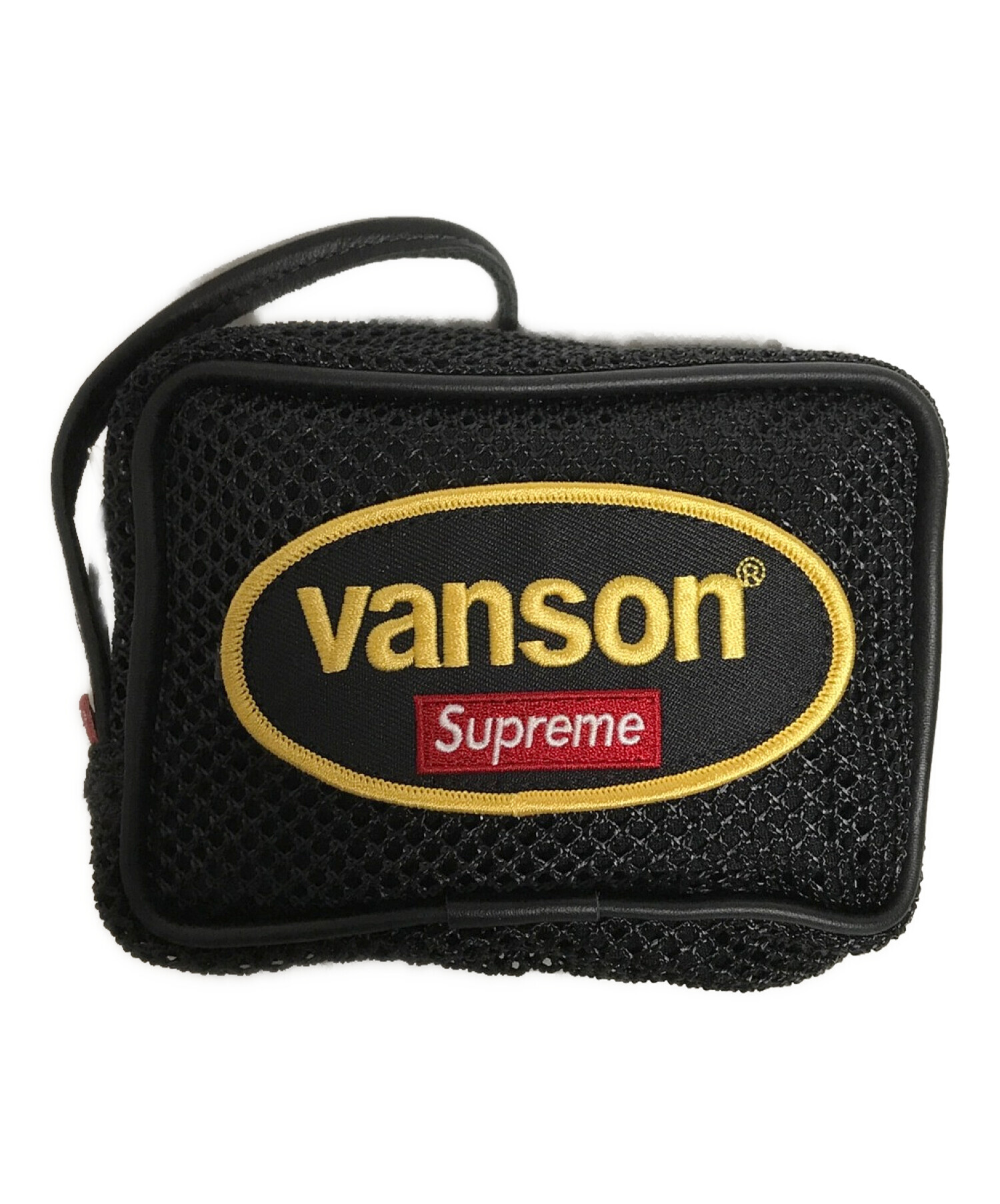 Supreme×Vanson (シュプリーム×バンソン) Leathers Cordura Mesh Wrist Bag ブラック