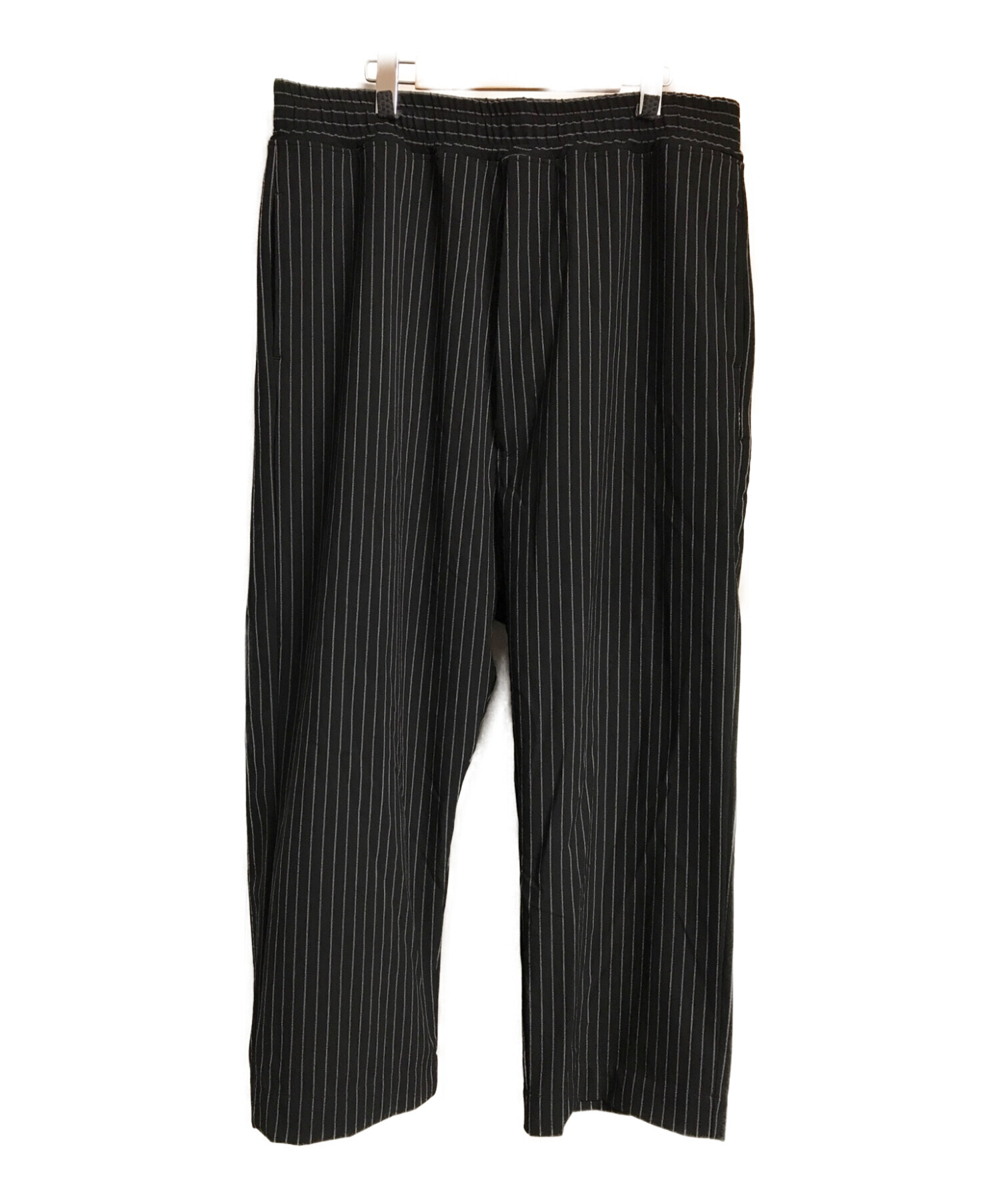 GOD SELECTION XXX (ゴットセレクショントリプルエックス) EASY STRIPE PANTS ブラック サイズ:XL