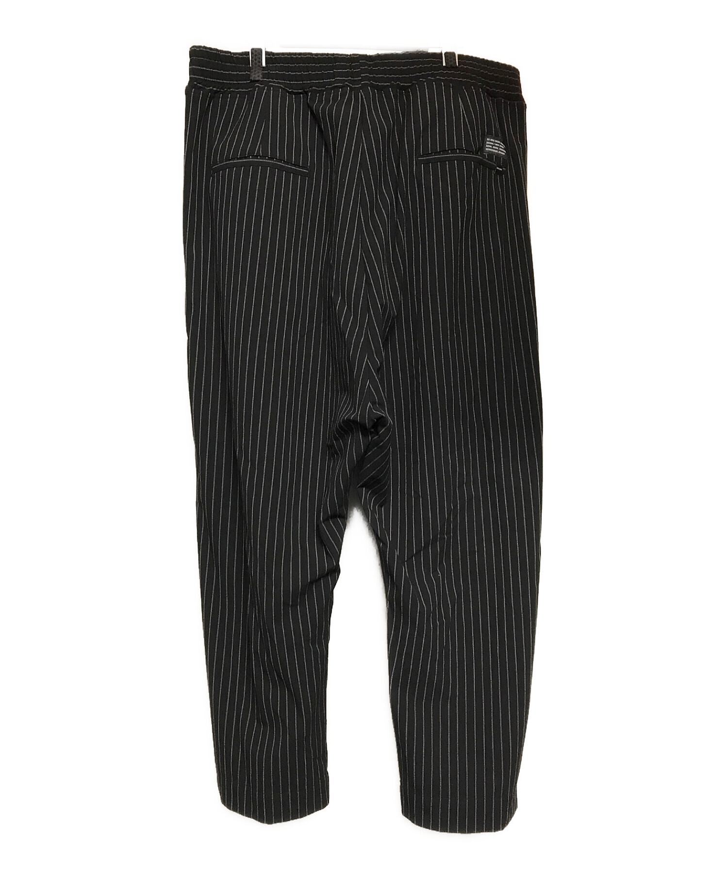 GOD SELECTION XXX (ゴットセレクショントリプルエックス) EASY STRIPE PANTS ブラック サイズ:XL