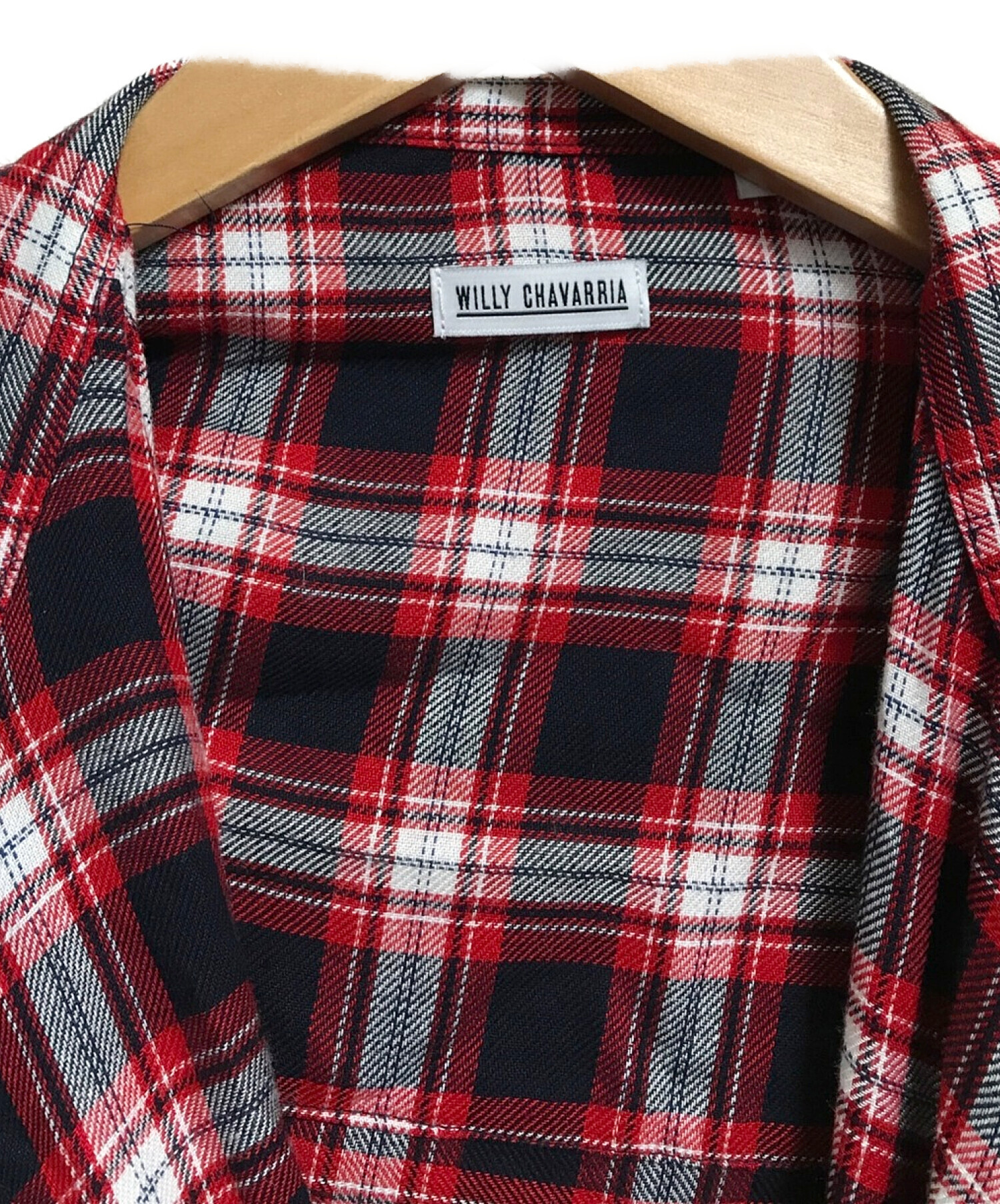 WILLY CHAVARRIA (ウィリーチャバリア) Big Willy LS Shirt レッド サイズ:S