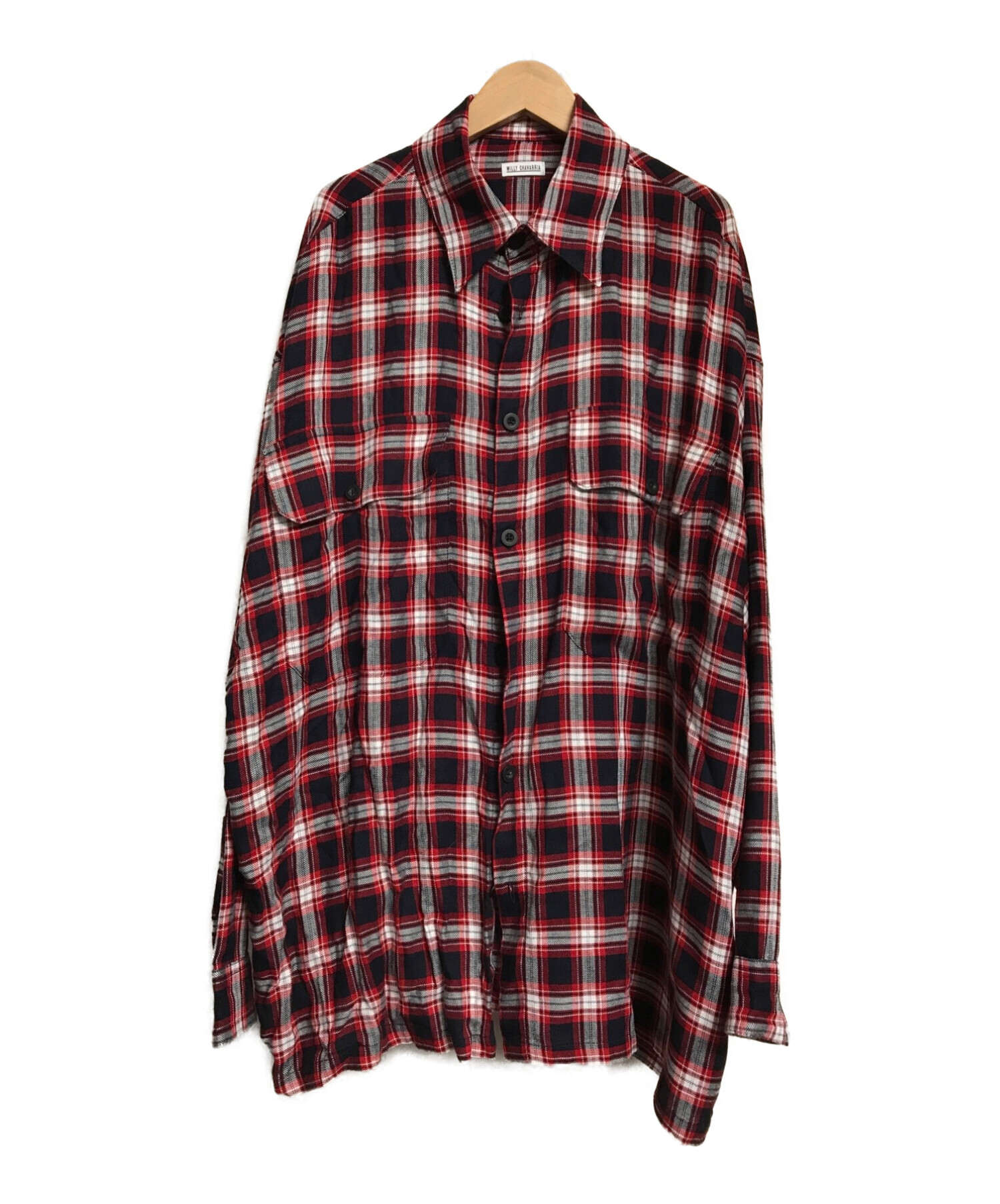 WILLY CHAVARRIA (ウィリーチャバリア) Big Willy LS Shirt レッド サイズ:S