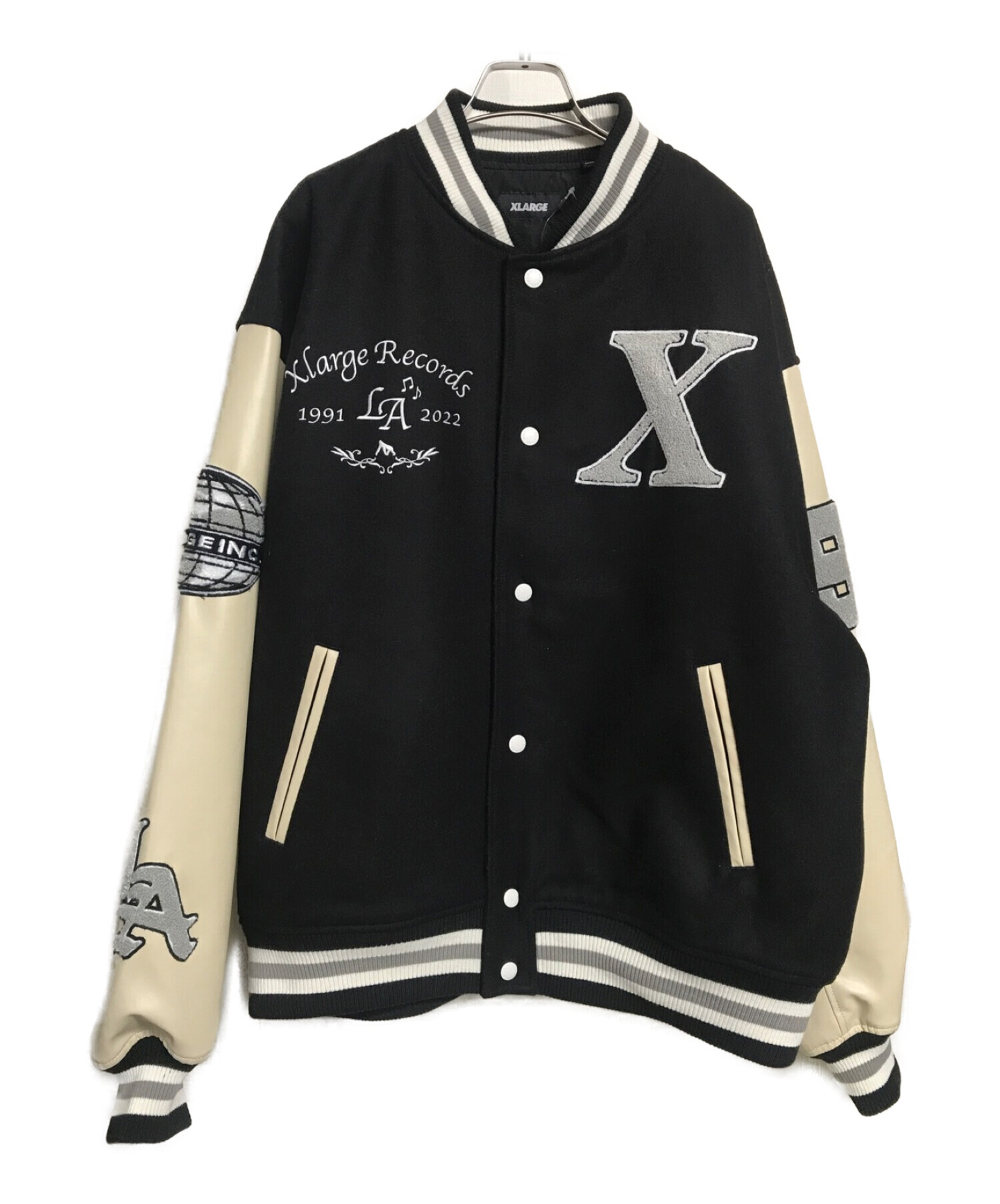 X-LARGE (エクストララージ) OG LOGO VARSITY JACKET ブラック サイズ:XL 未使用品