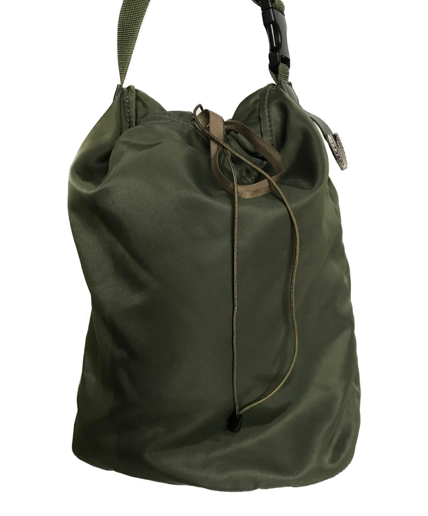 TOGA PULLA (トーガ プルラ) mesh bag khaki