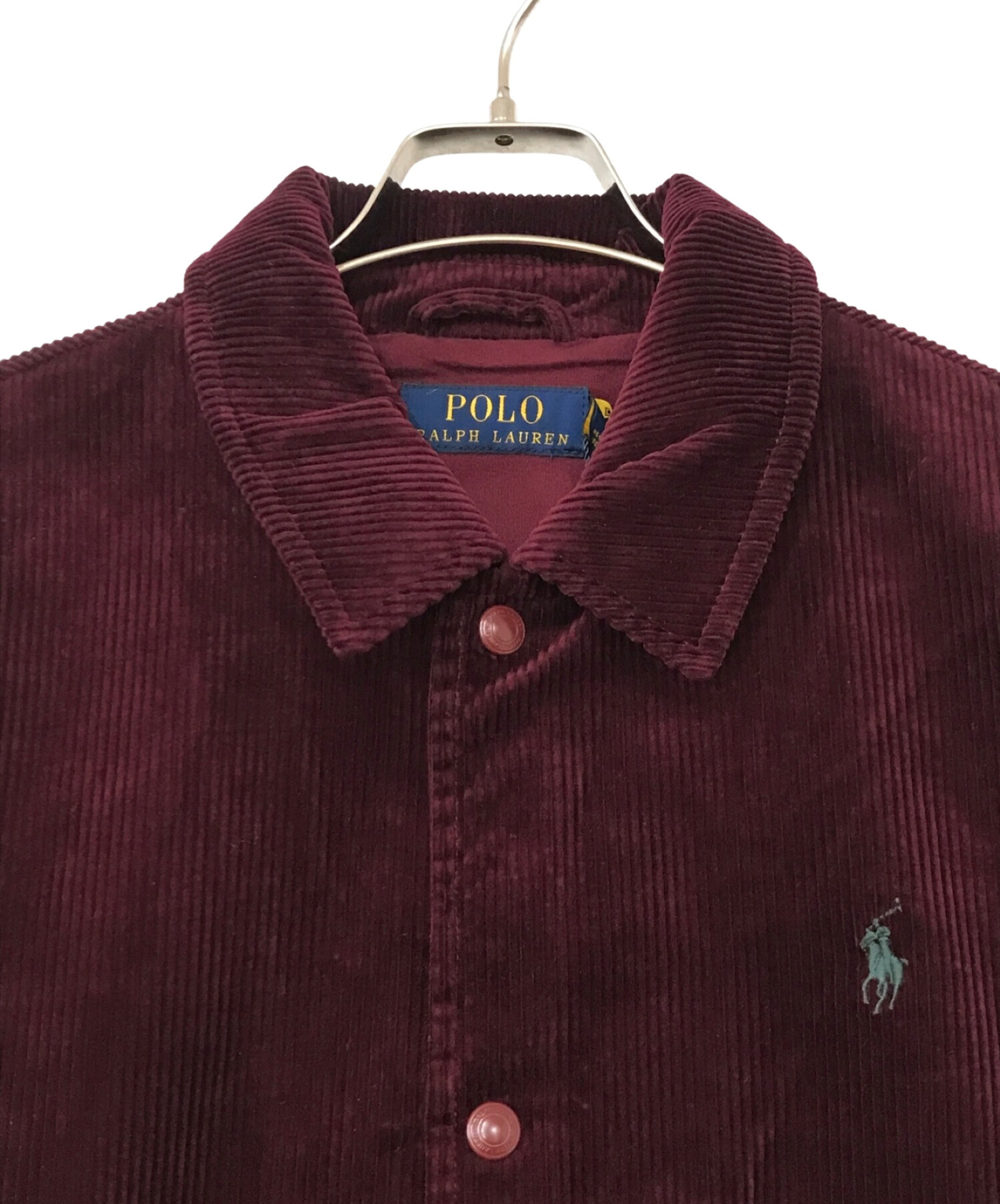 POLO RALPH LAUREN (ポロ・ラルフローレン) コーデュロイコーチジャケット レッド サイズ:M 未使用品