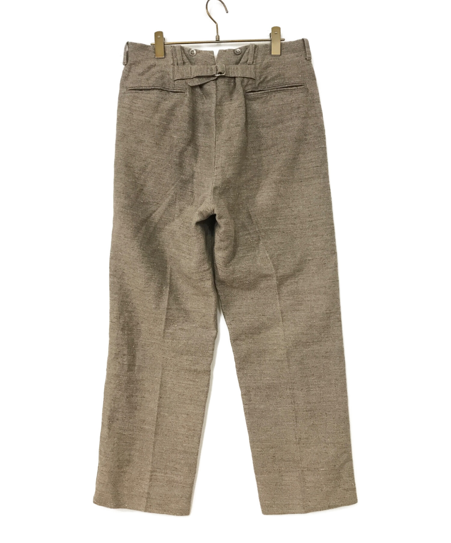 A.PRESSE (アプレッセ) Dead Stock Linen Trousers ベージュ サイズ:2