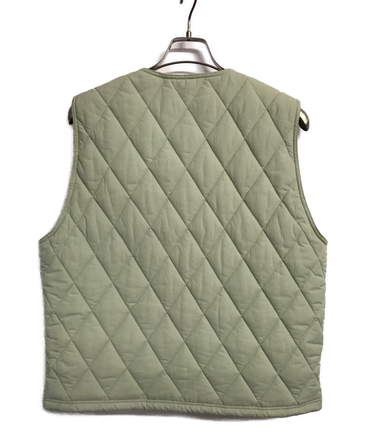 stussy (ステューシー) DIAMOND QUILTED VEST グリーン サイズ:M