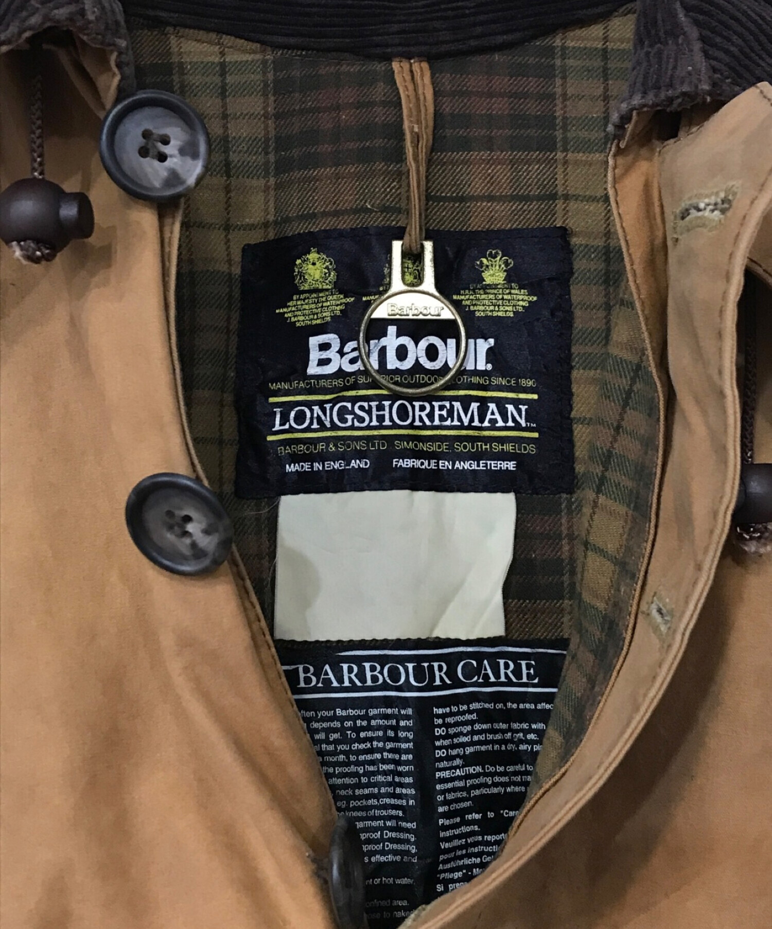 Barbour (バブアー) LONGSHOREMAN ブラウン サイズ:表記無し