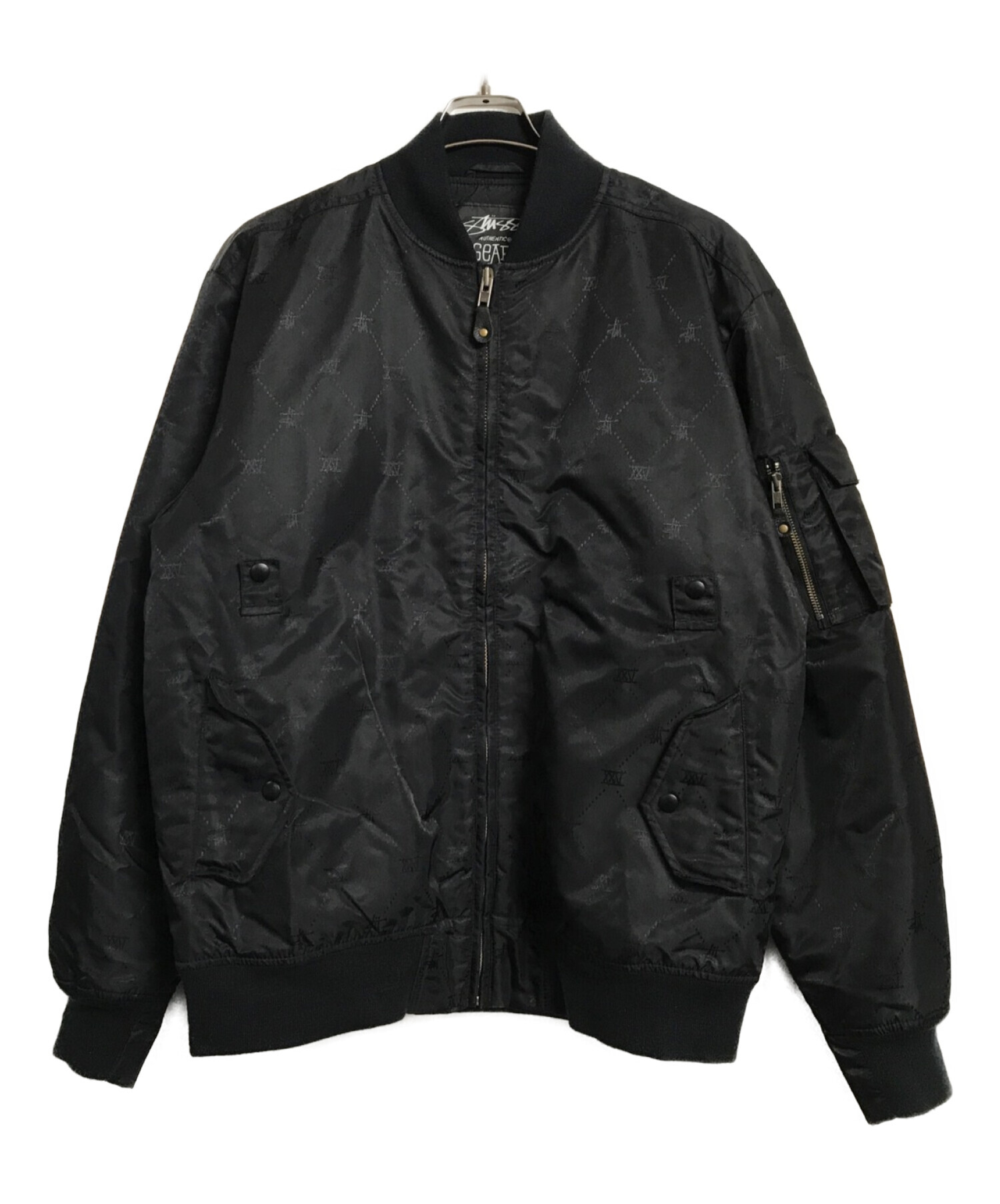 stussy GEAR ストックロゴMA-1ジャケット-