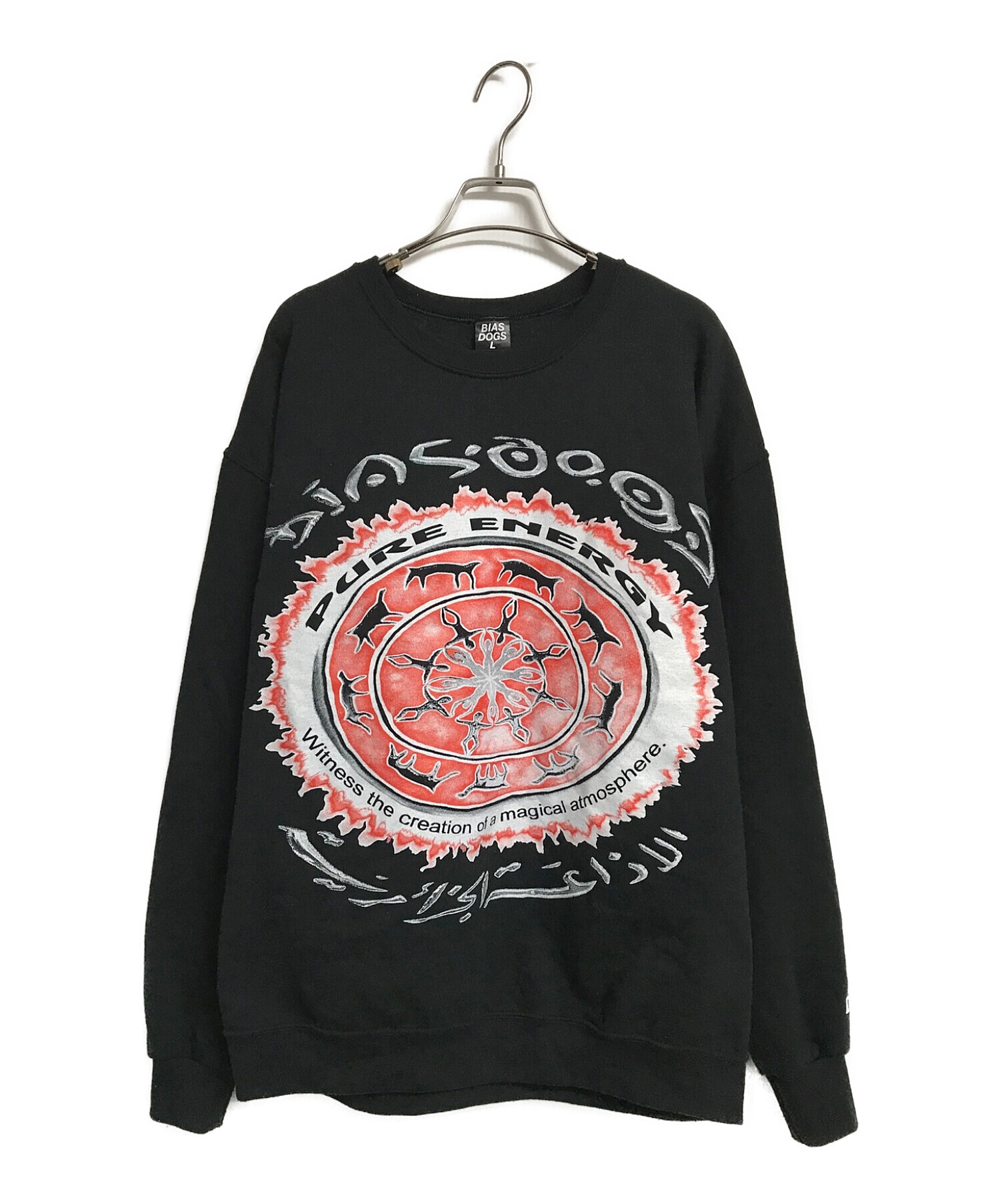 BIAS DOGS (バイアスドッグス) CAVE Sweatshirts ブラック サイズ:L