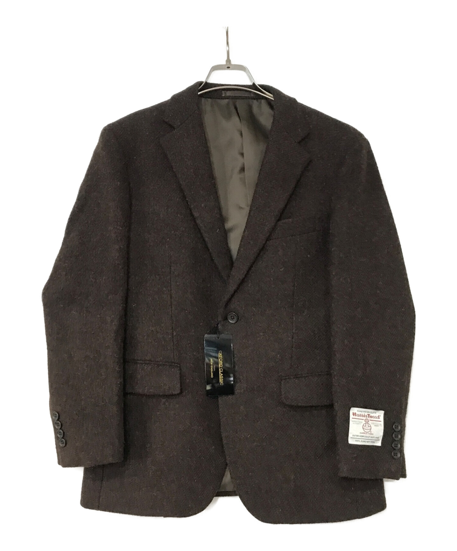 Harris Tweed (ハリスツイード) ツイードジャケット ブラウン サイズ:94AB4 未使用品