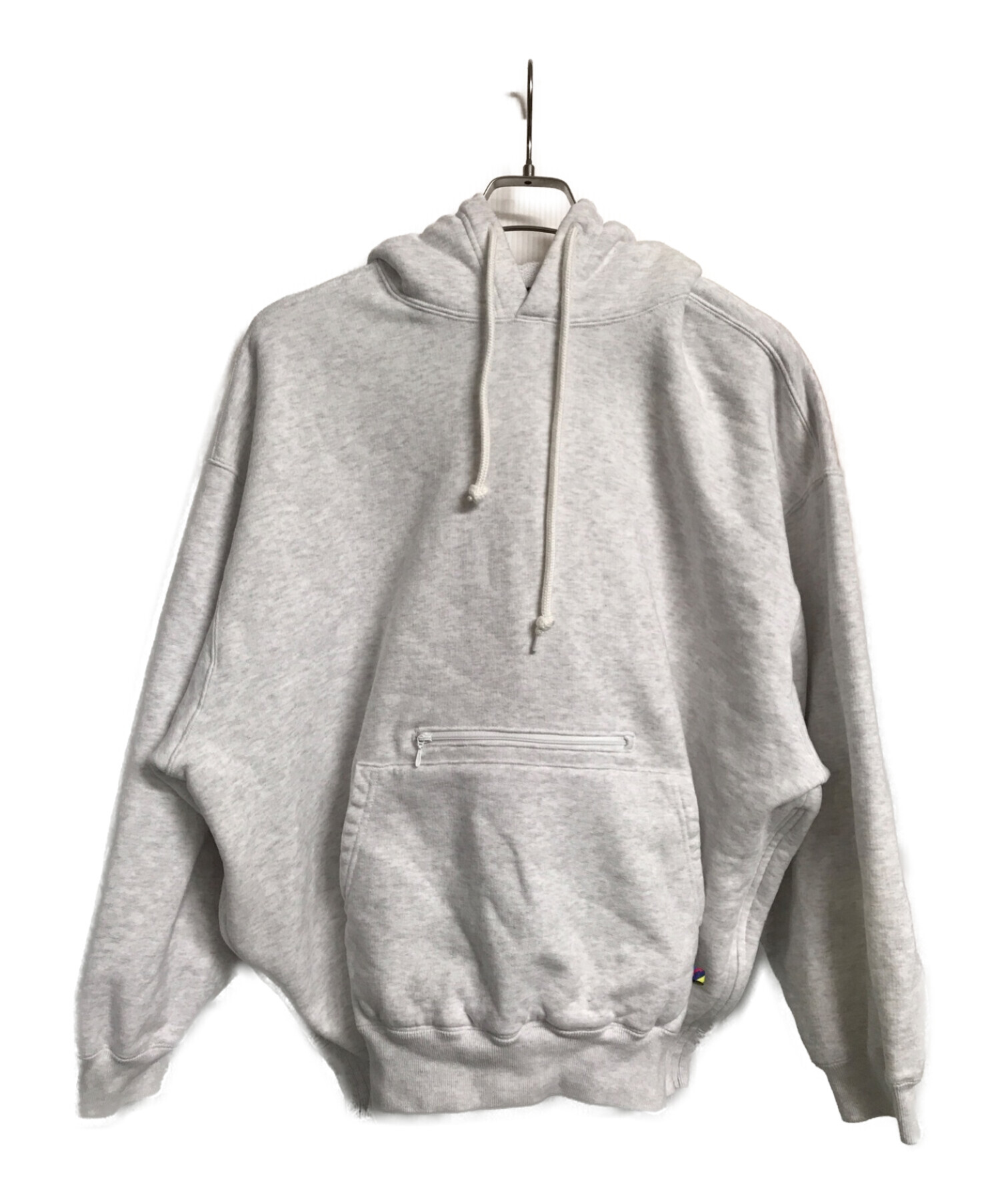 is-ness (イズネス) VENTILATION LONG SWEAT HOODIE グレー サイズ:L