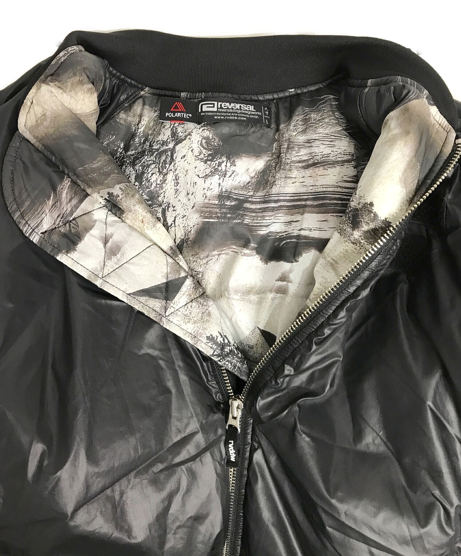 reversal (リバーサル) MA-1ジャケット ブラック サイズ:L
