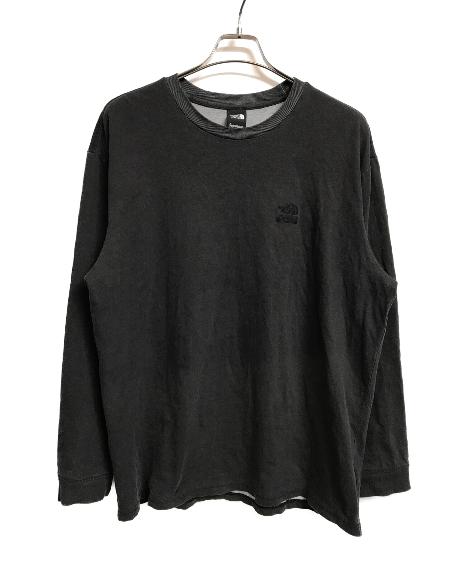 Supreme ノースフェイス Pigment ロンT tシャツ 黒