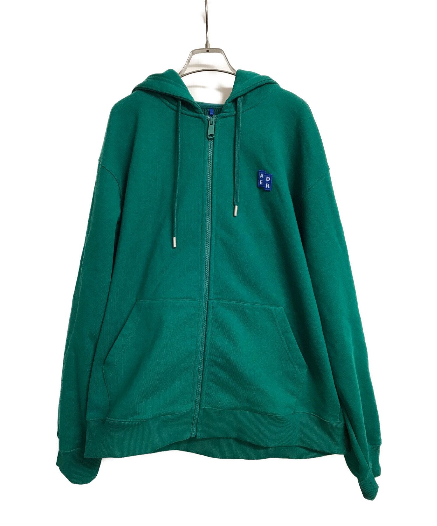 ADER error (アダーエラー) ZIP-UP HOODIE グリーン サイズ:L