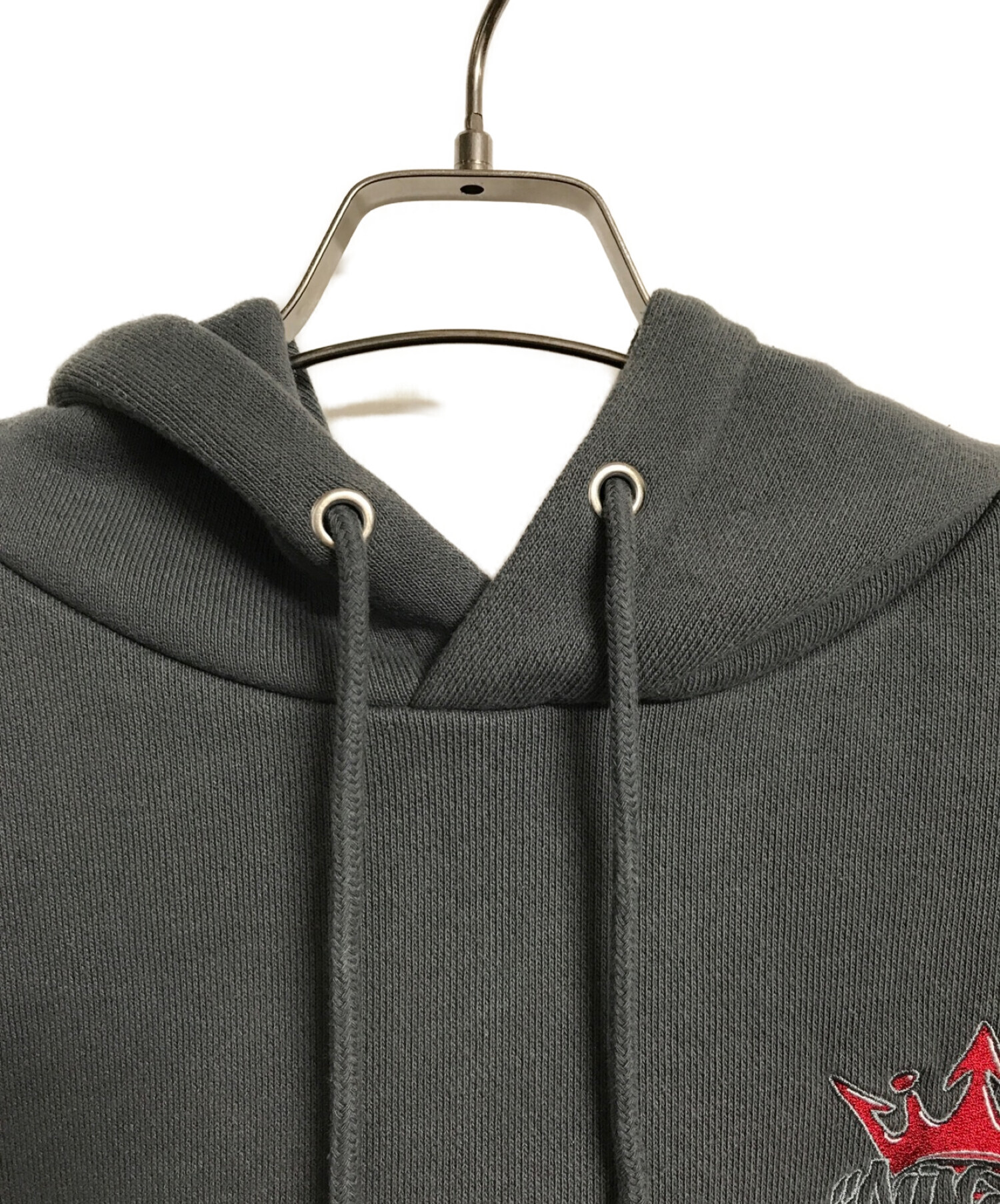 中古・古着通販】9090 (9090) KING LOGO HOODIE グレー サイズ:M