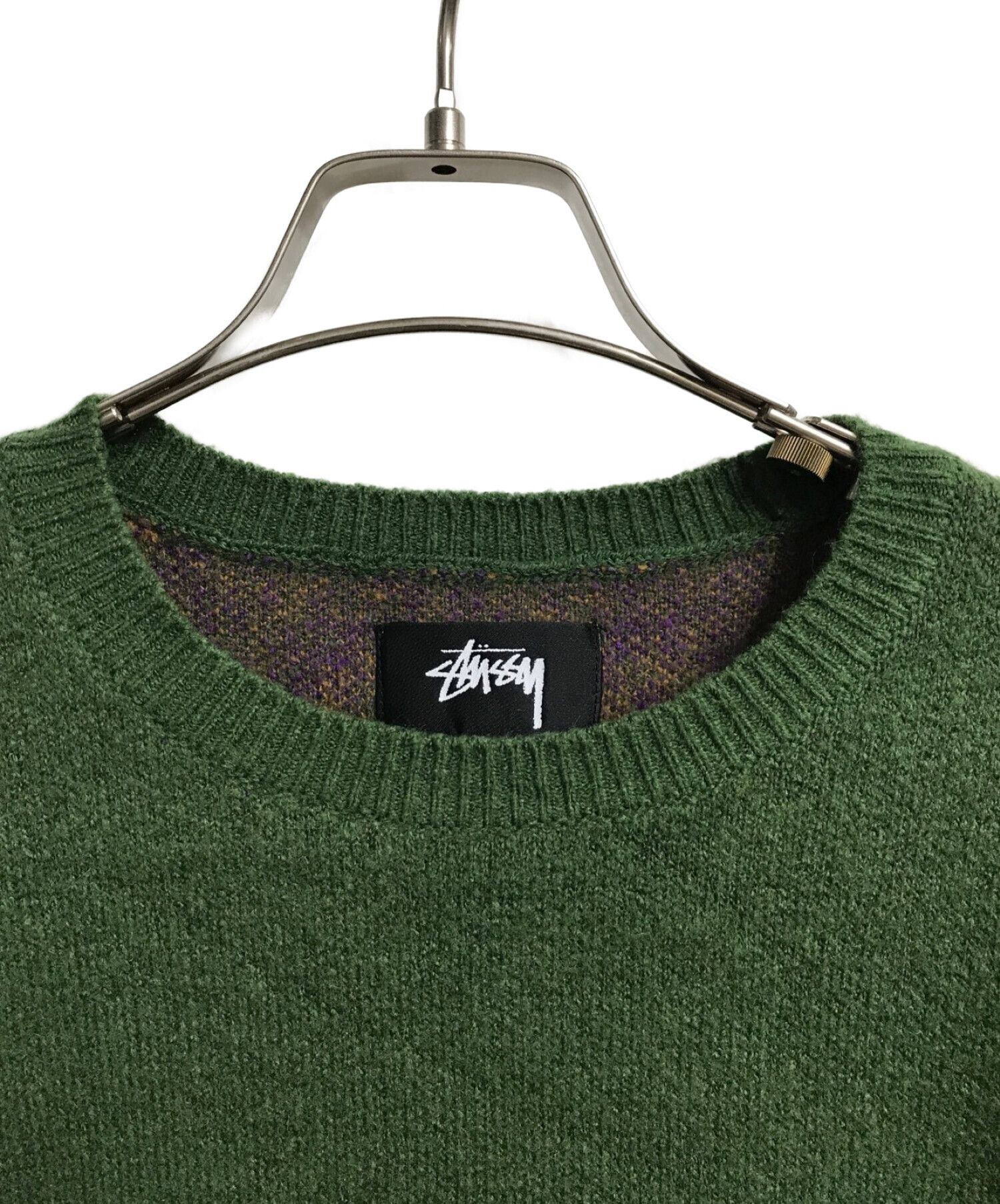 中古・古着通販】stussy (ステューシー) カシミア混ニット グリーン