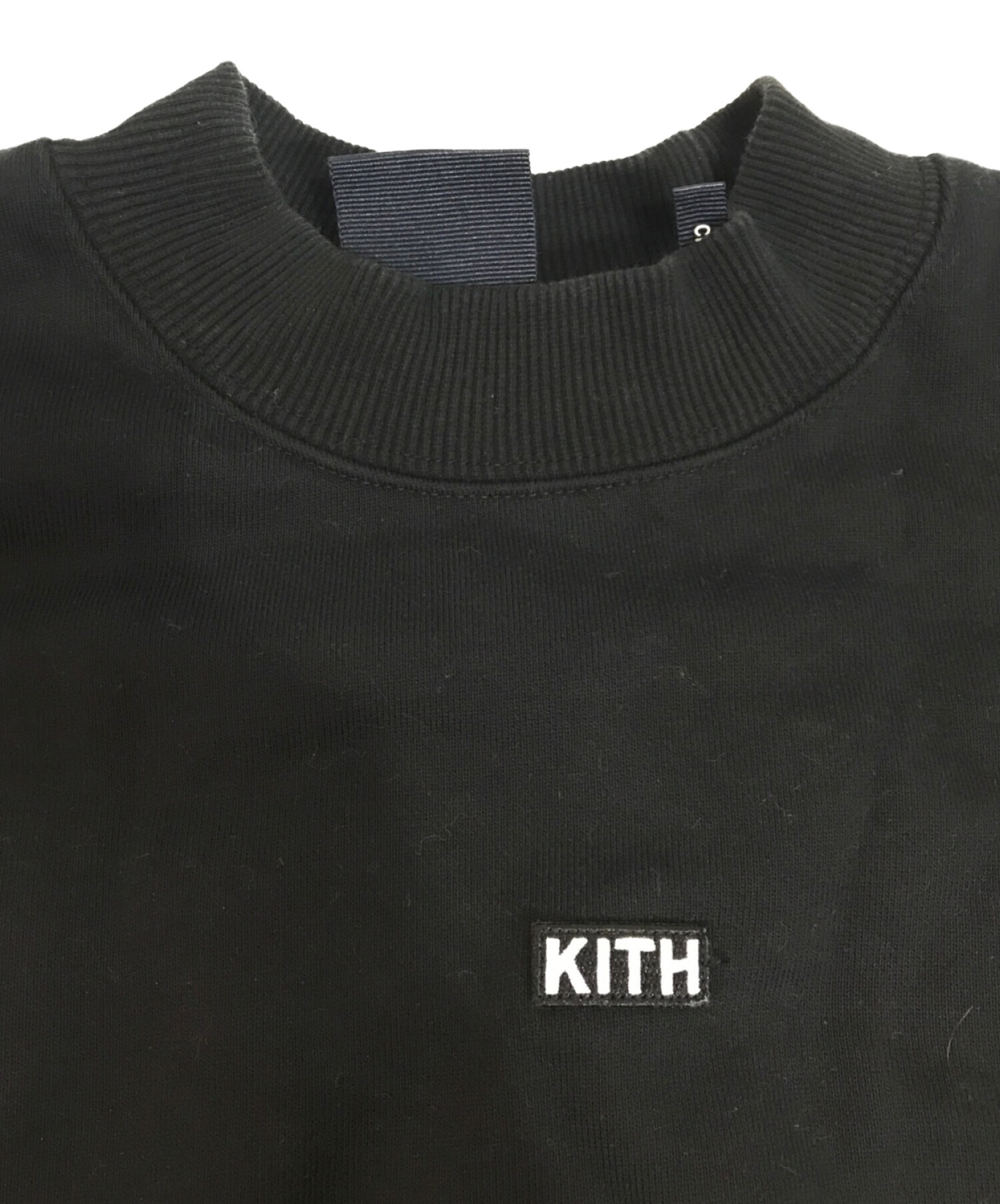 KITH (キス) ブロックロゴモックネックスウェット ブラック サイズ:M