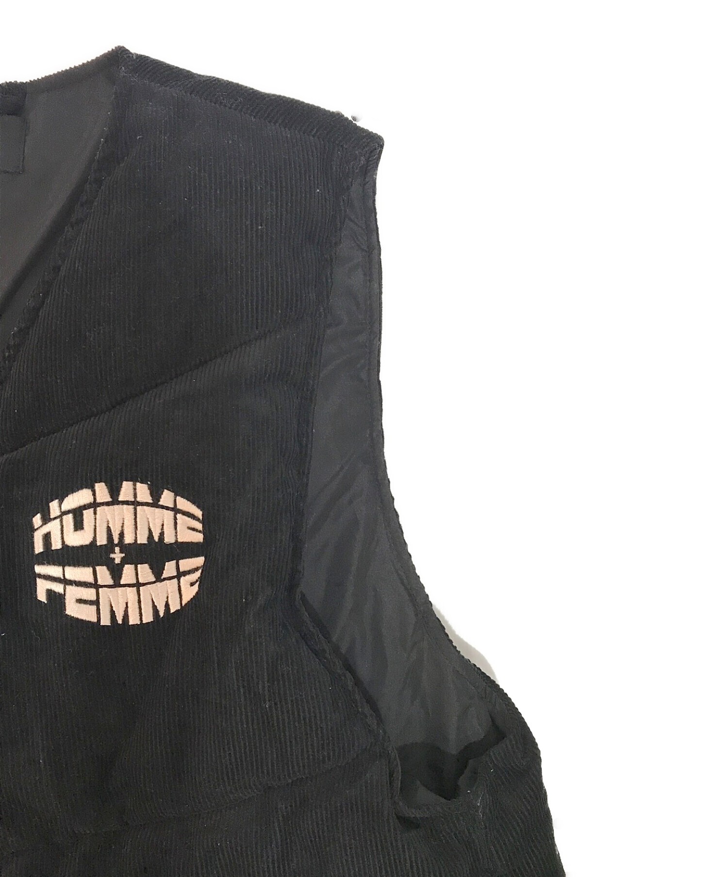 中古・古着通販】HOMME+FEMME (オムファム) ベスト ブラック サイズ:L