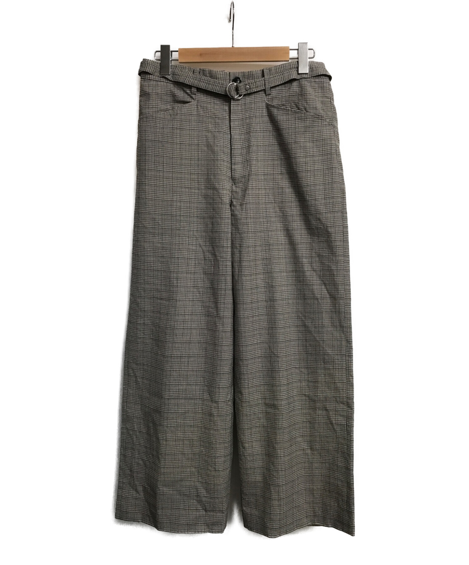 中古・古着通販】uru (ウル) WIDE PANTS ベージュ サイズ:1｜ブランド