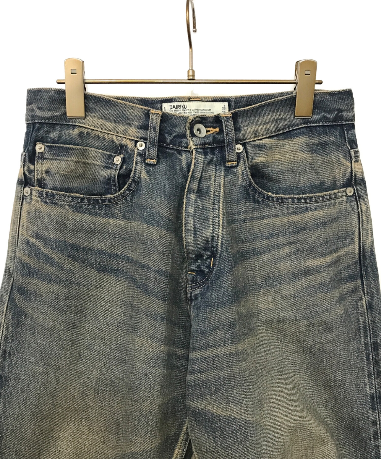 DAIRIKU (ダイリク) Straight Mud Vintage Denim Pants インディゴ サイズ:27