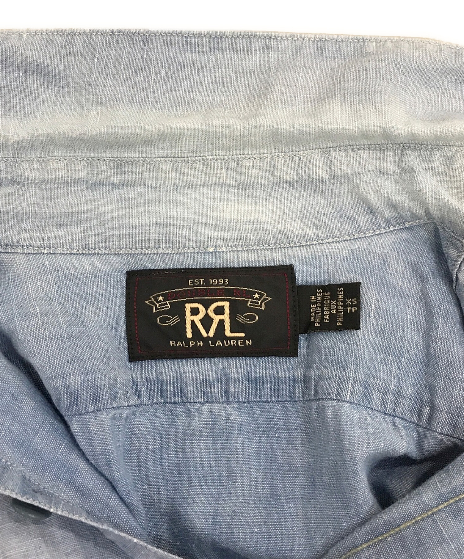 中古・古着通販】RRL (ダブルアールエル) デニムシャツ インディゴ