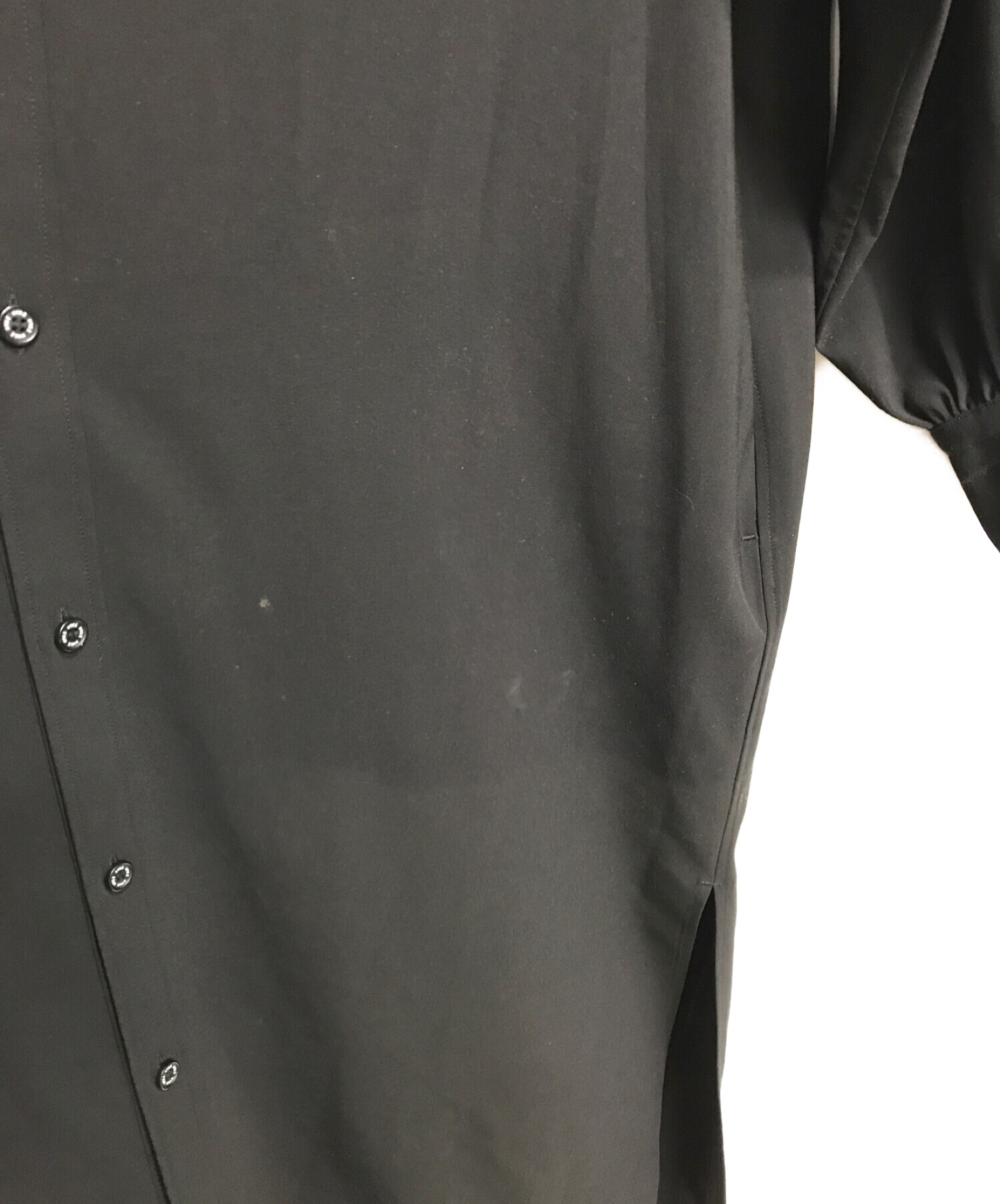 HYKE (ハイク) MAXI SHIRT DRESS ブラック サイズ:S