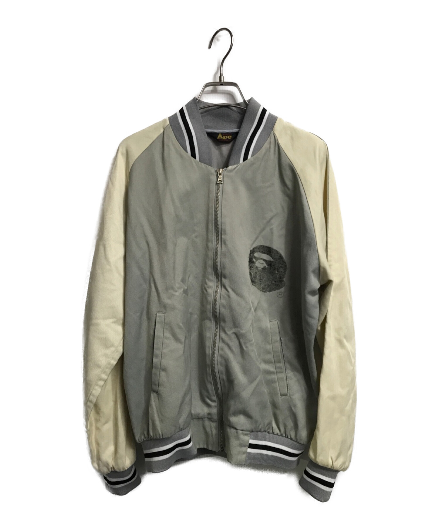 A BATHING APE (ア ベイシング エイプ) ジップアップジャケット ベージュ サイズ:M