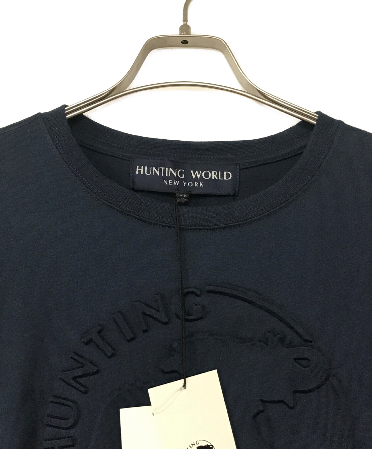 HUNTING WORLD (ハンティングワールド) レリーフtシャツ ネイビー サイズ:M 未使用品