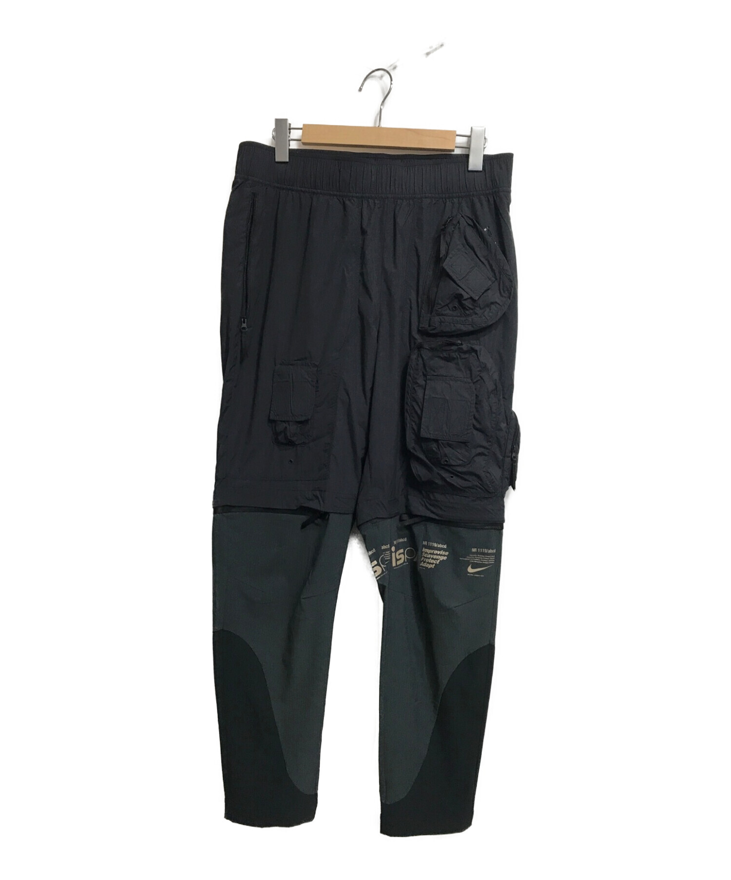 中古・古着通販】NIKE (ナイキ) NRG ISPA PANTS ブラック サイズ:L