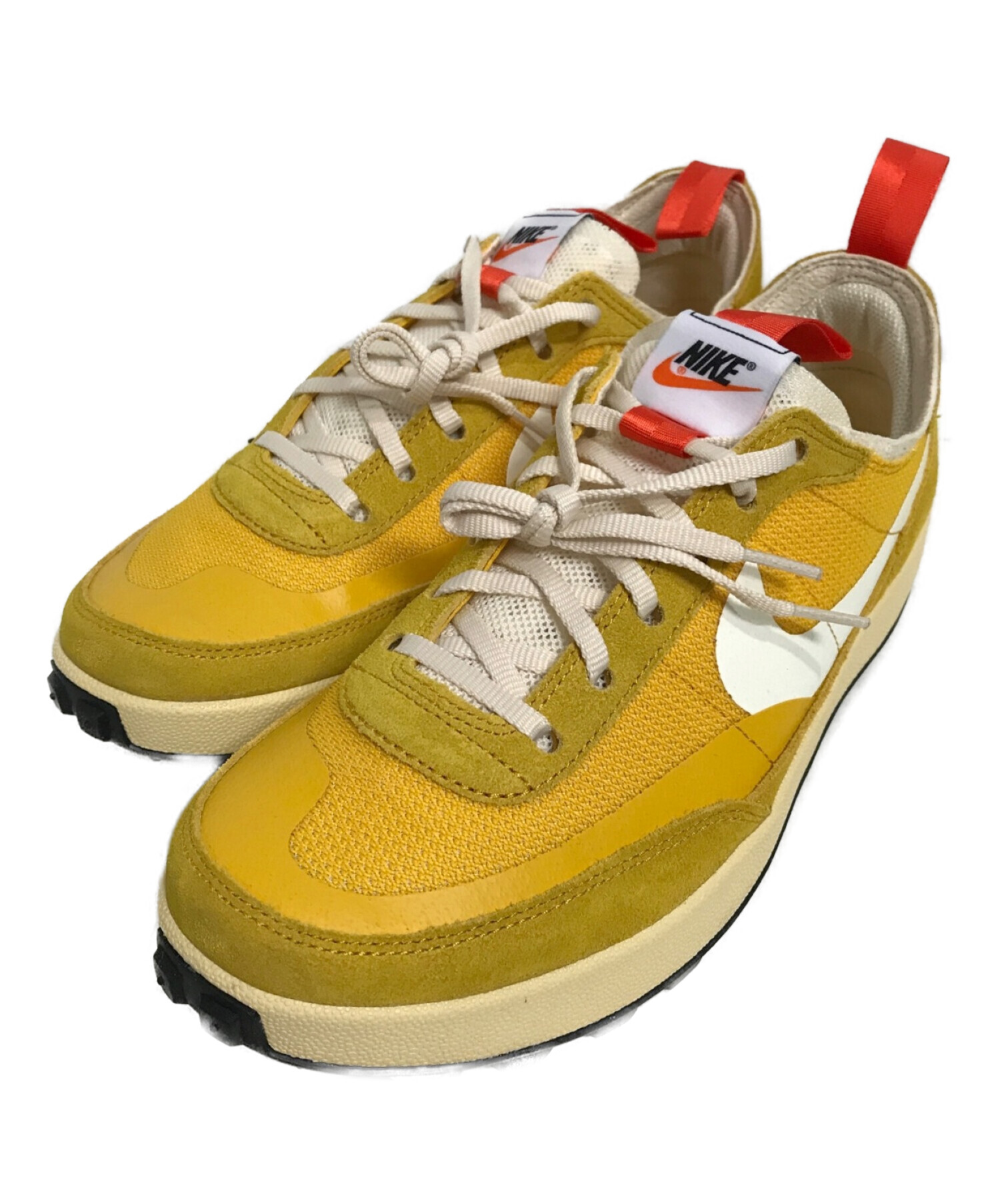 NIKE (ナイキ) Tom Sachs (トムサックス) ローカットスニーカー イエロー サイズ:28