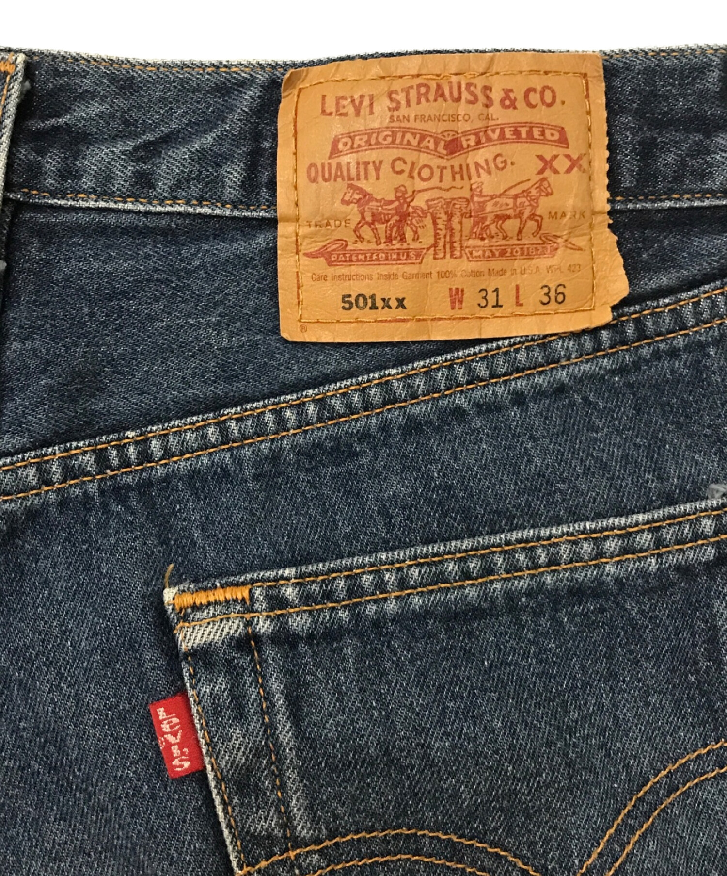 中古・古着通販】LEVI'S (リーバイス) 501デニムパンツ ブルー サイズ