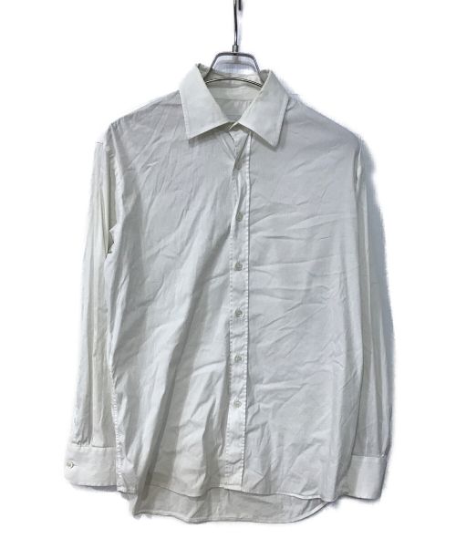 プラダ ノースリーブシャツ ビジュー付き コットン100% ネイビー サイズ40