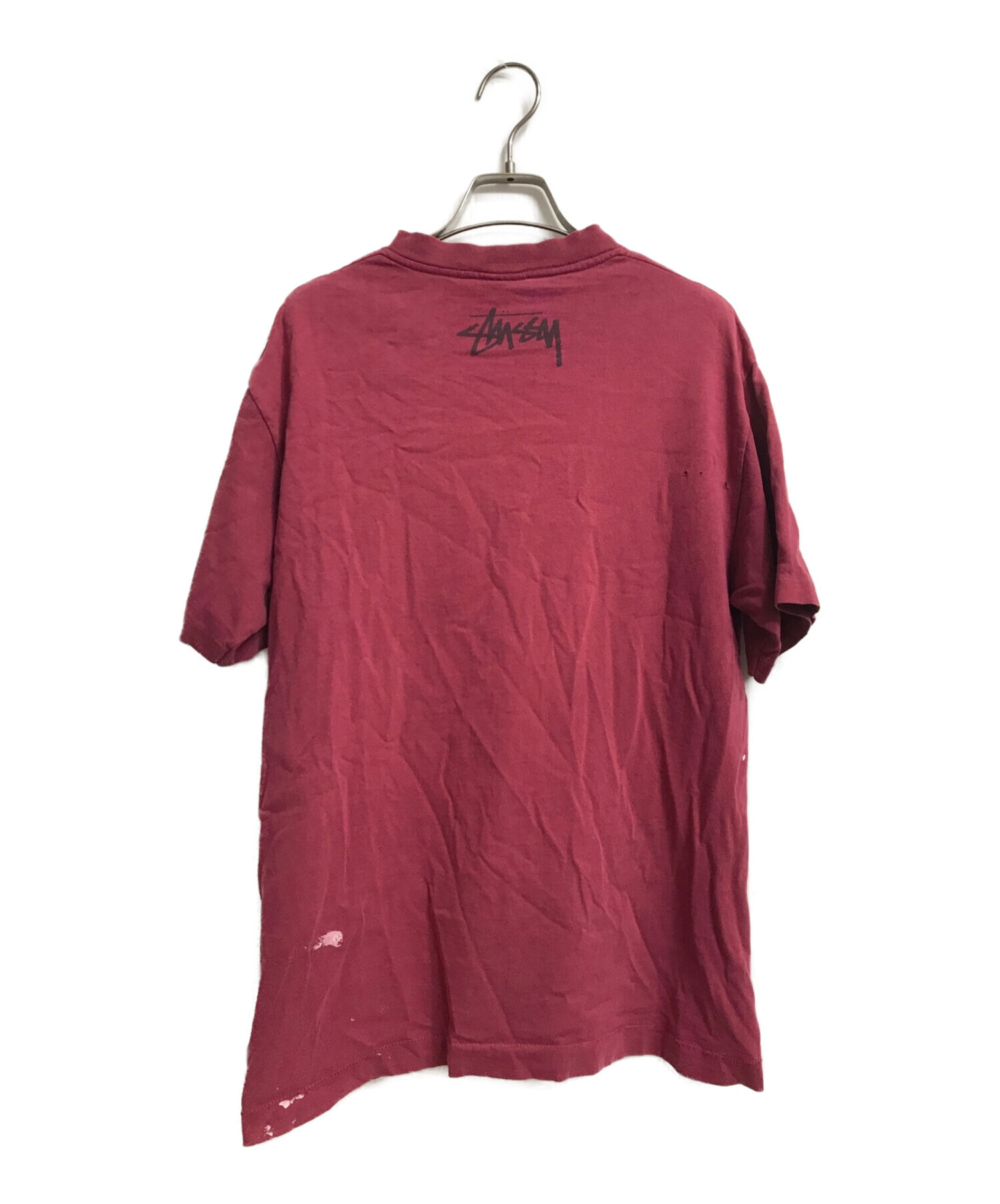 中古・古着通販】stussy (ステューシー) プリントTシャツ レッド